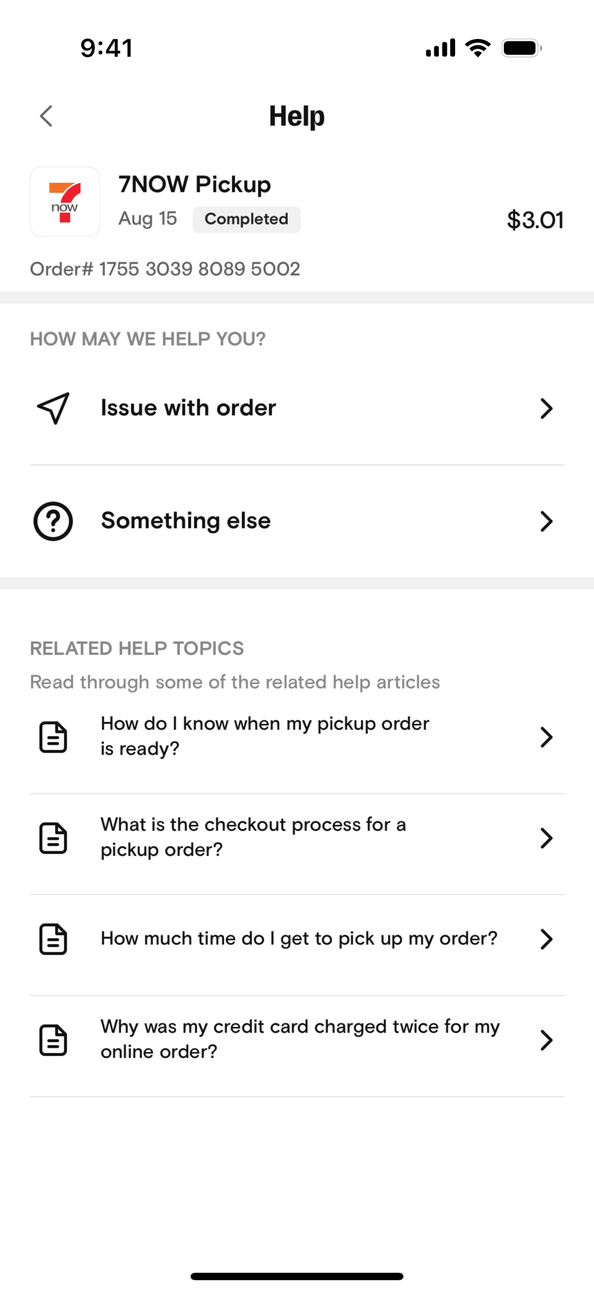 7-Eleven iOS Food & Drink interface screenshot 7