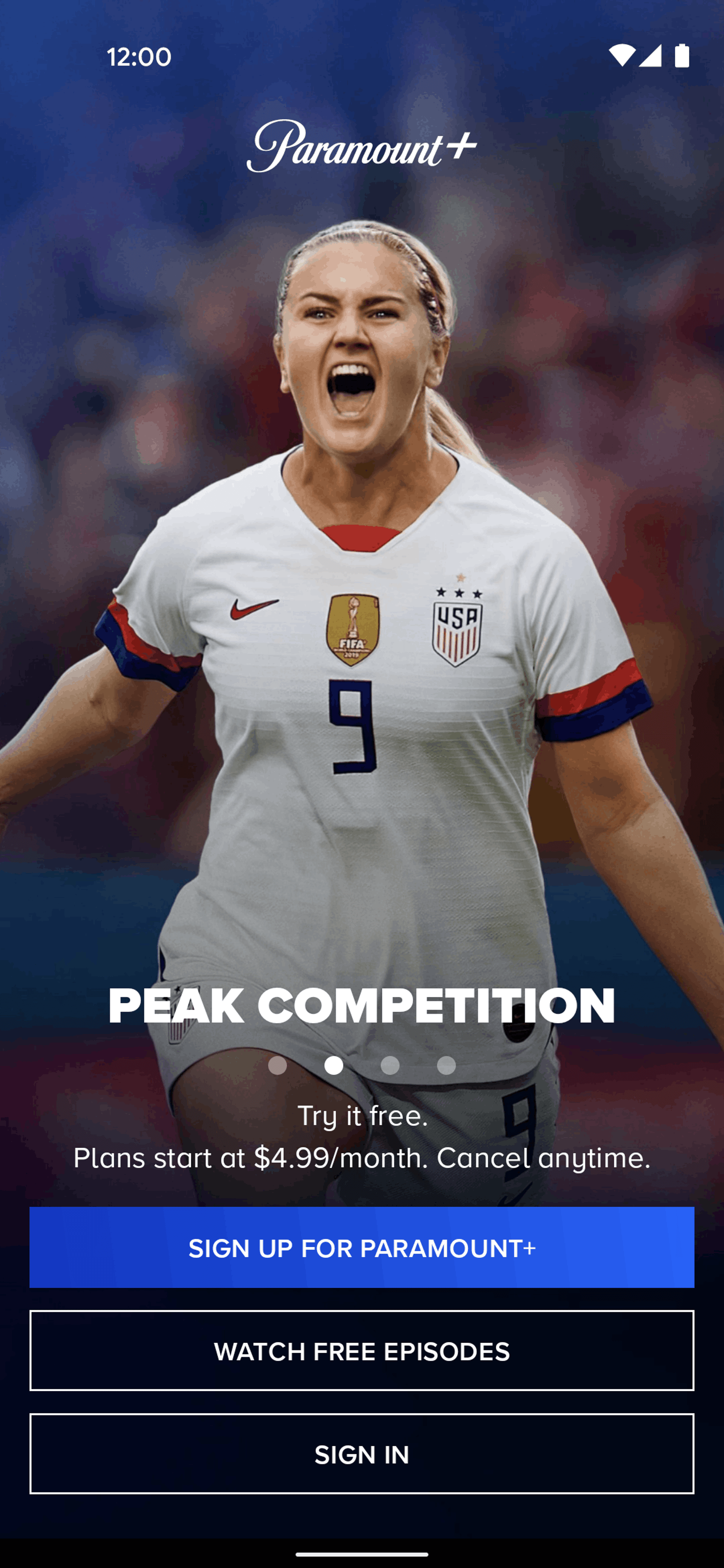 Paramount+ Android Entertainment interface screenshot 4
