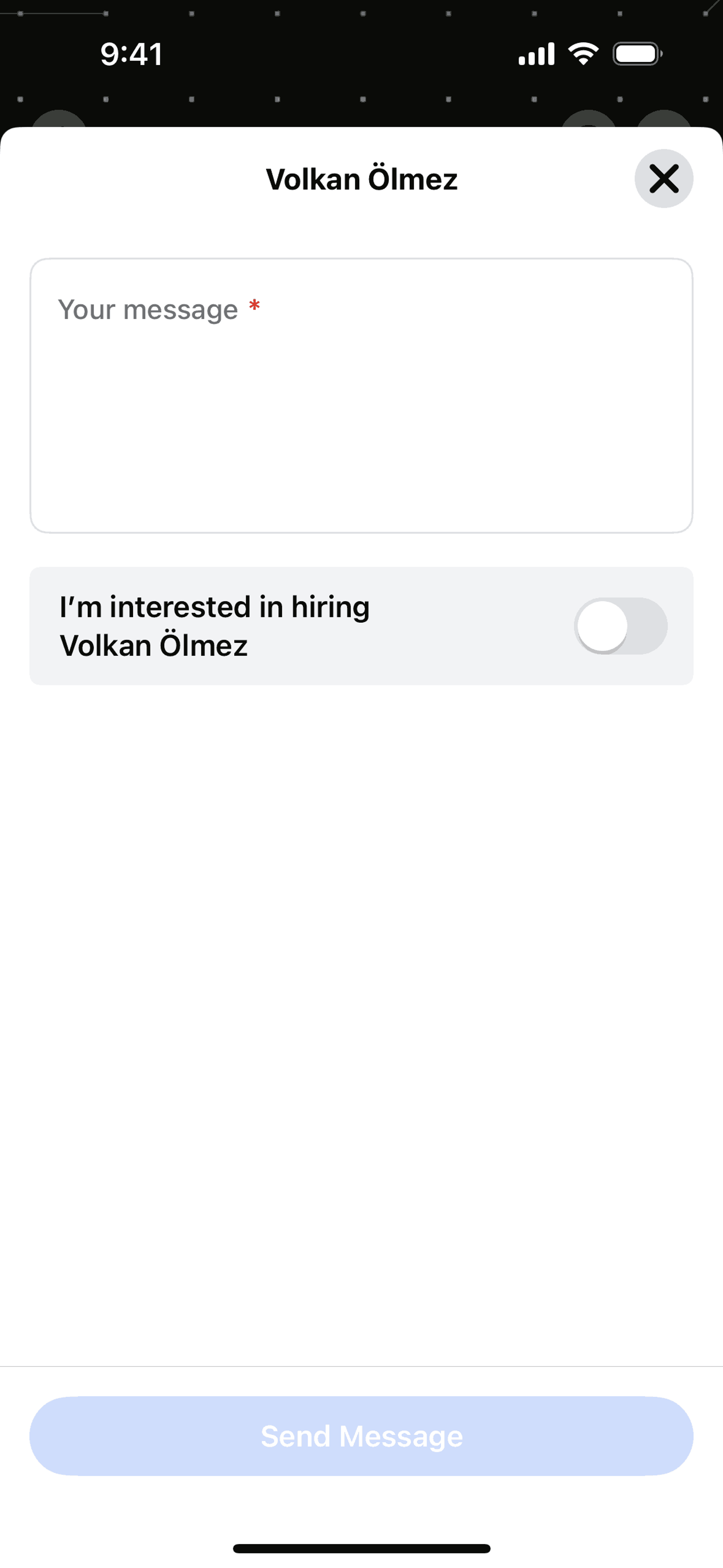 Behance iOS Social Networking interface screenshot 24