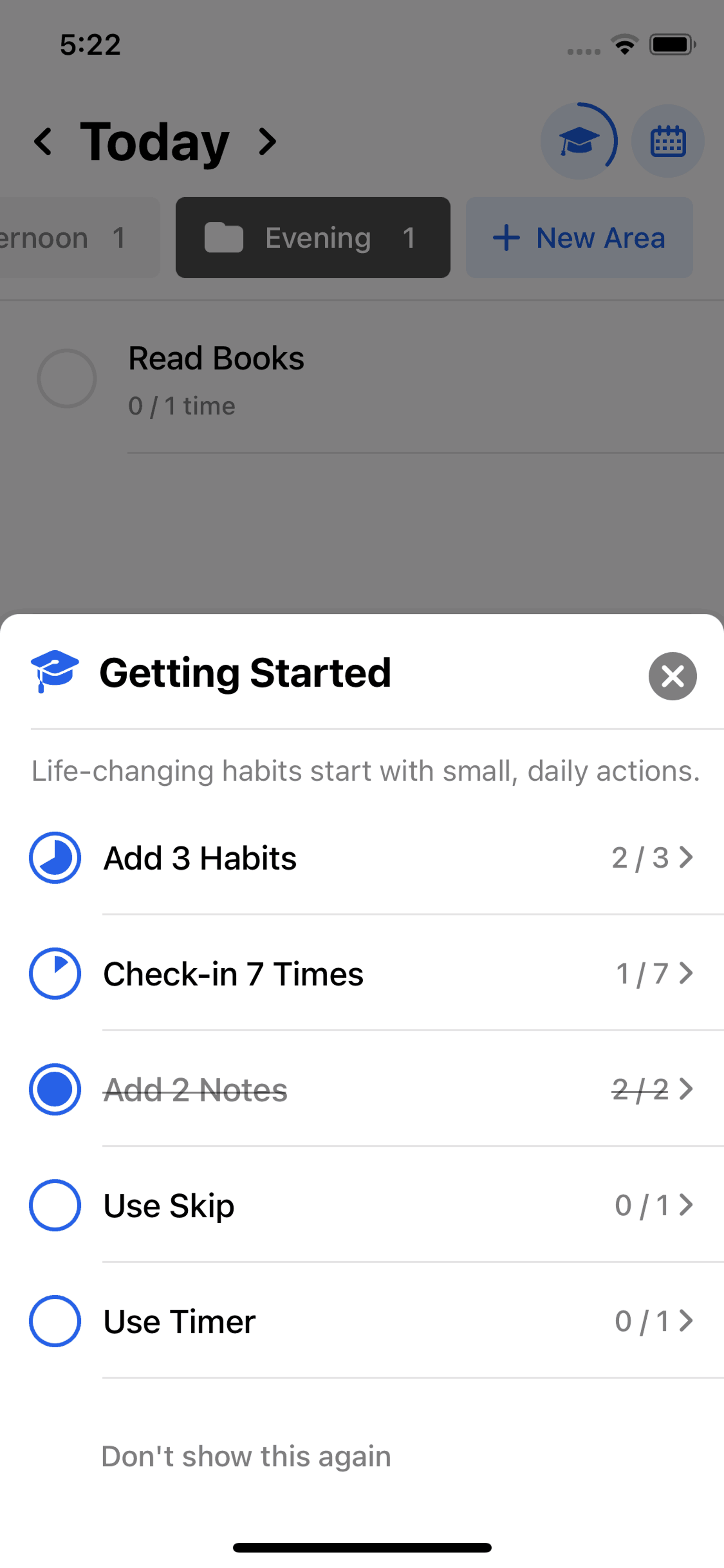 Habitify iOS Productivity interface screenshot 8