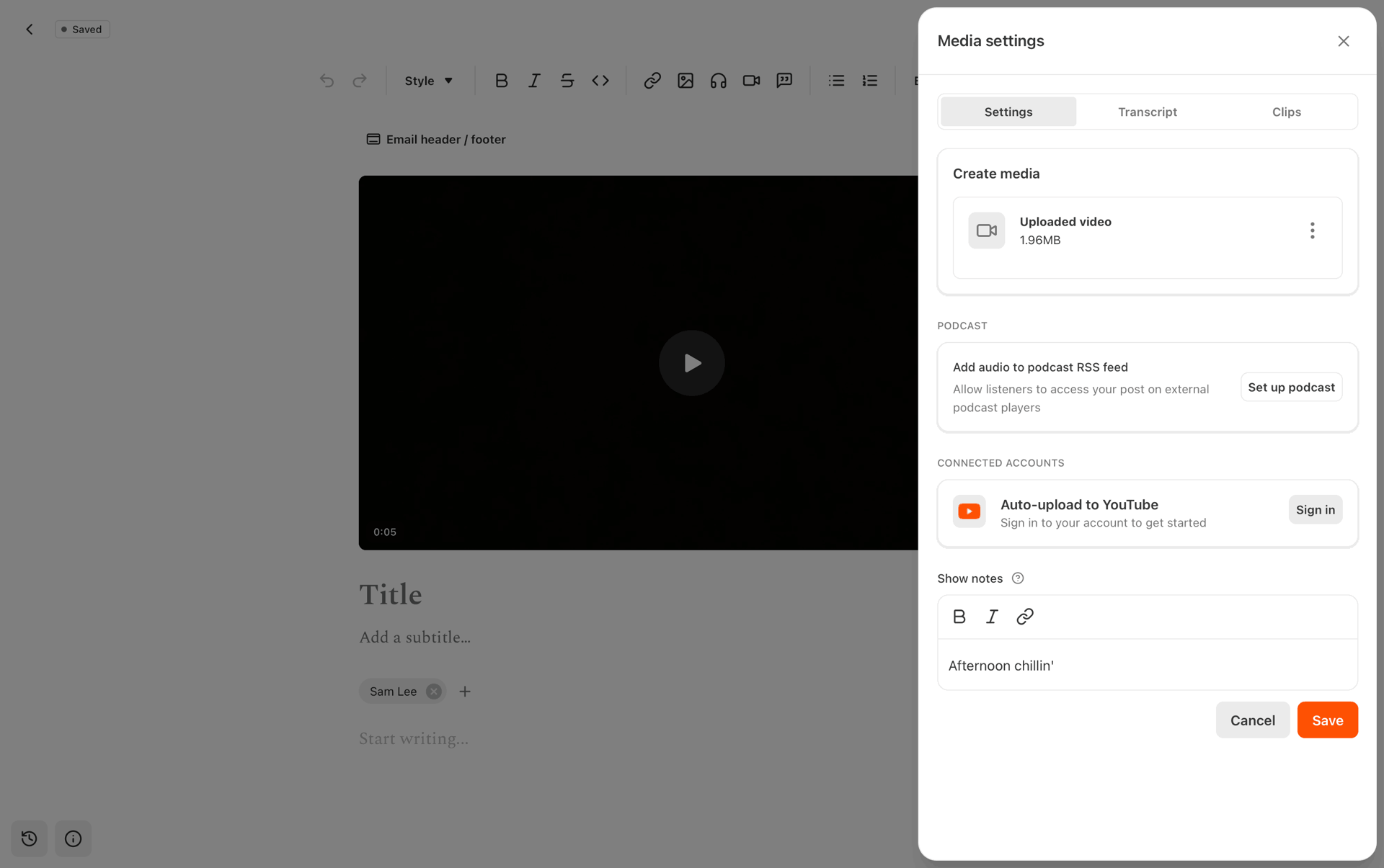 Substack Web News interface screenshot 22