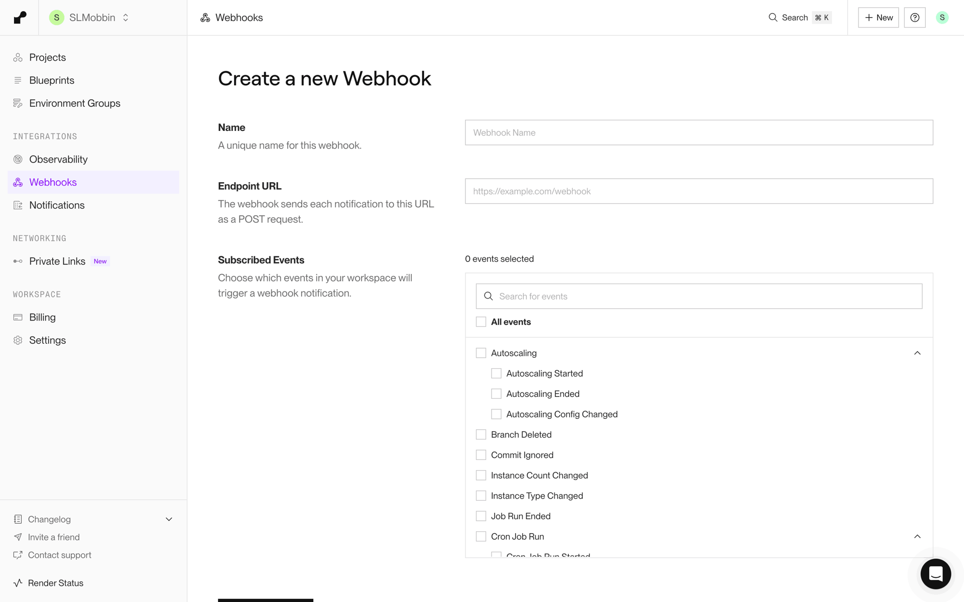 Render Web Developer Tools interface screenshot 8
