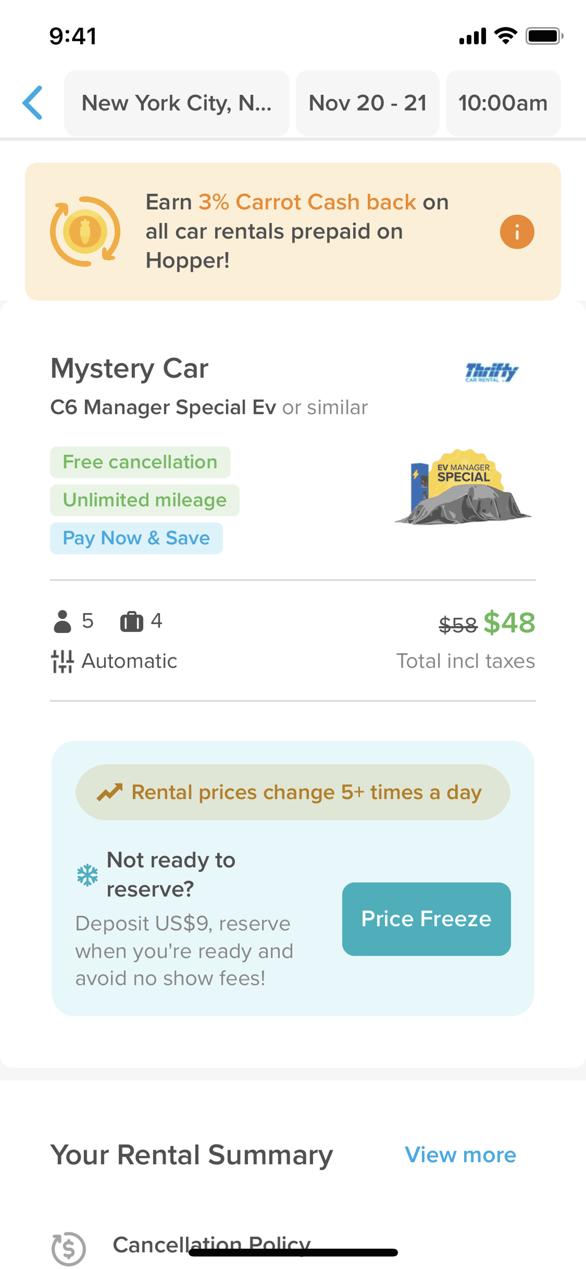Hopper iOS Travel & Transportation interface screenshot 19