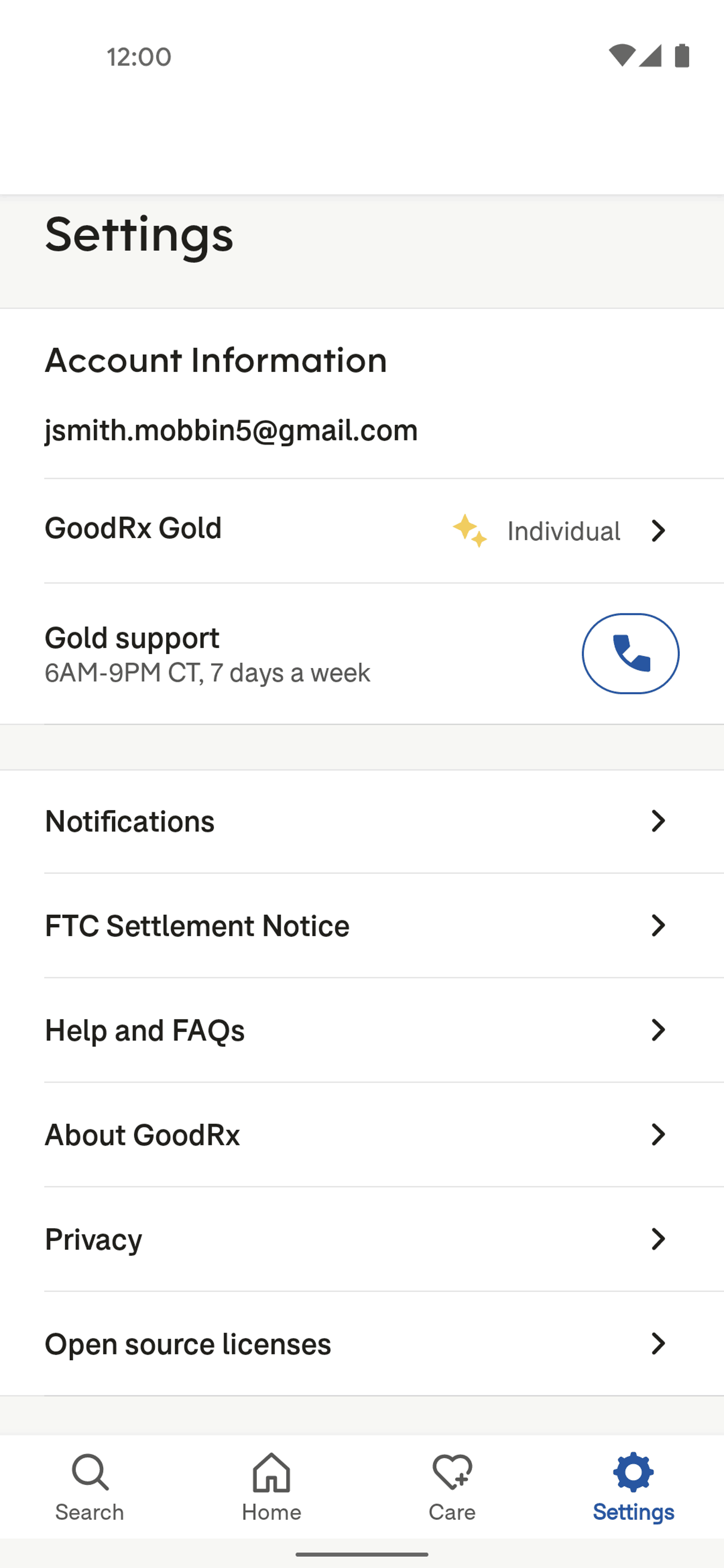 GoodRx Android Medical interface screenshot 20