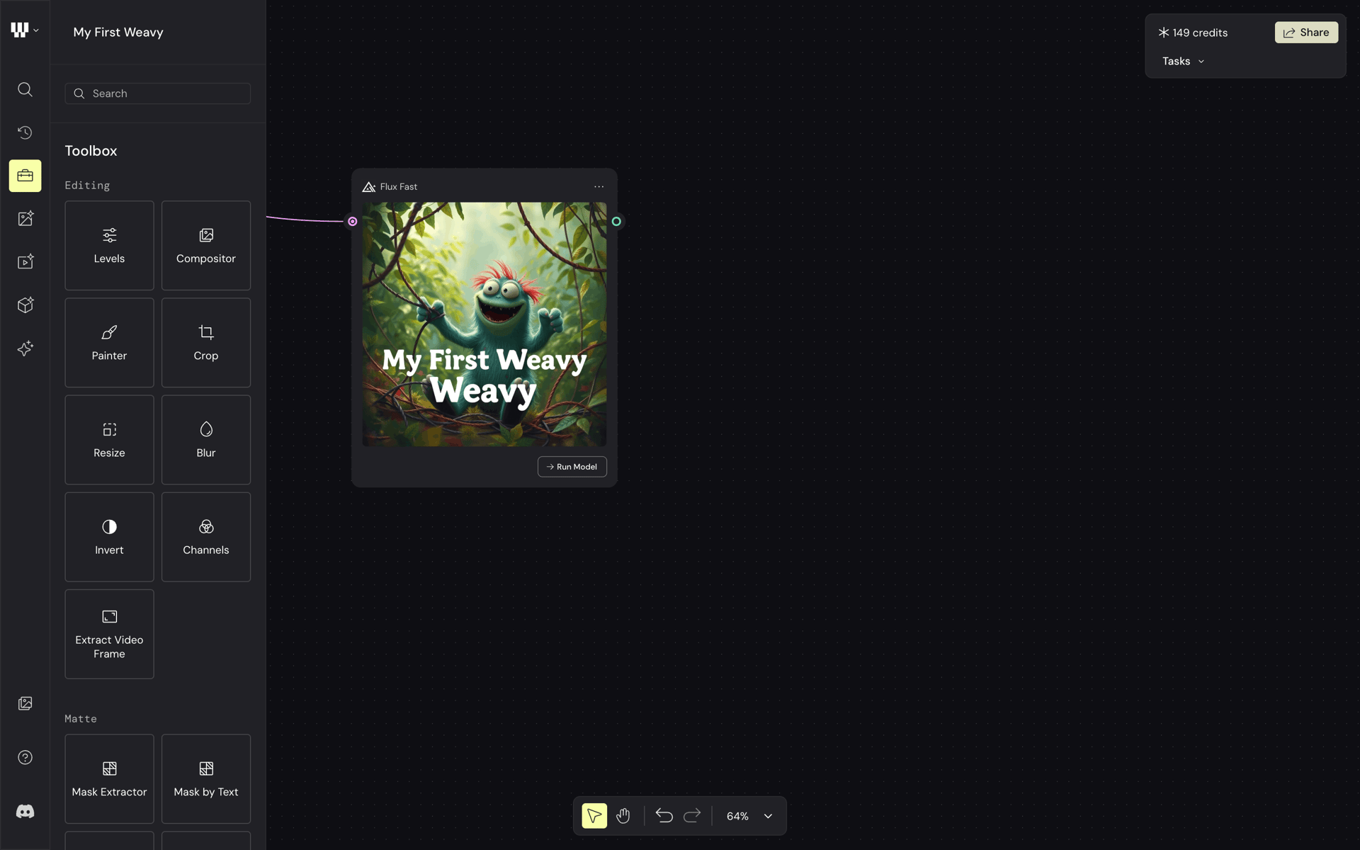 Weavy Web AI interface screenshot 14