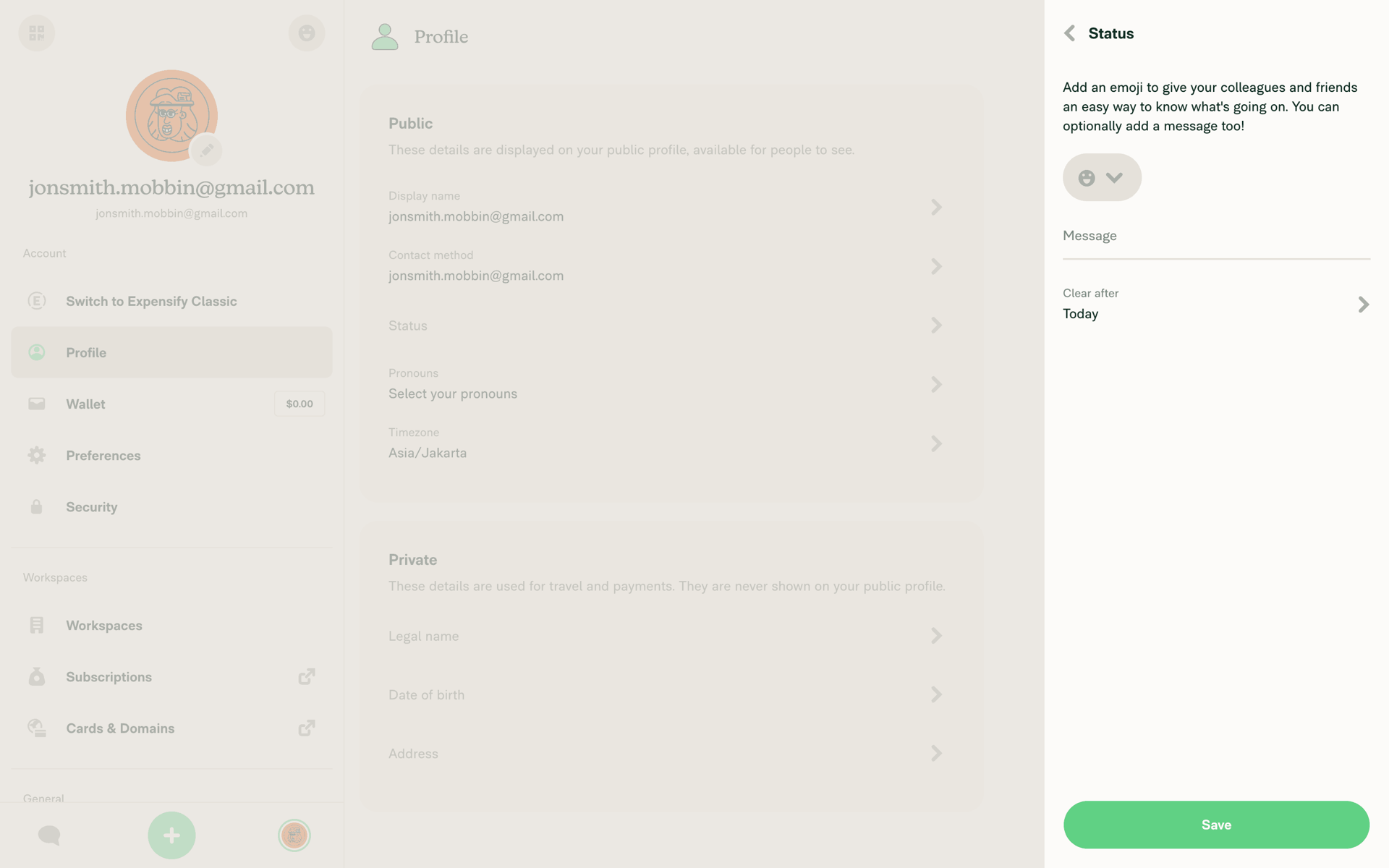 Expensify Web Finance interface screenshot 7