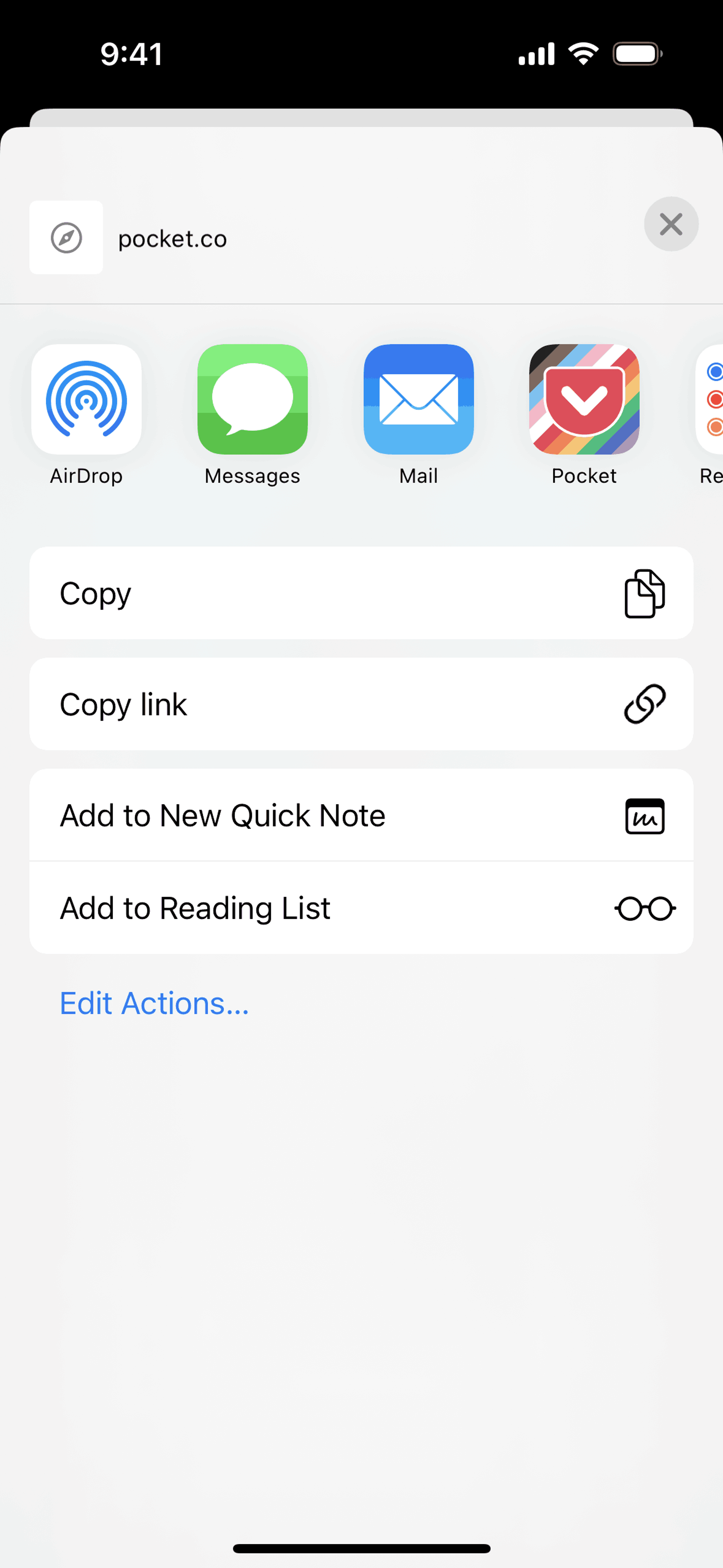 Pocket iOS News interface screenshot 14
