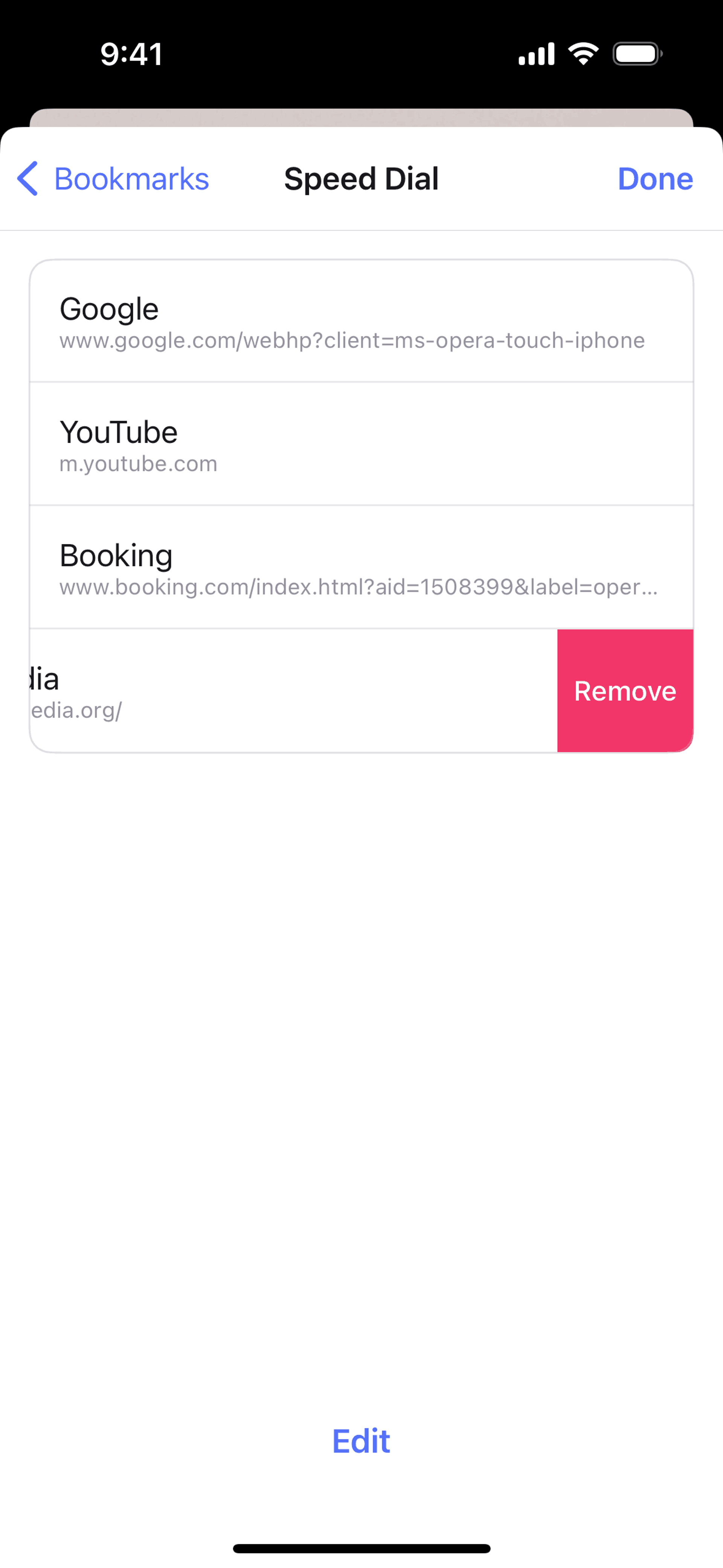 Opera iOS Utilities interface screenshot 3