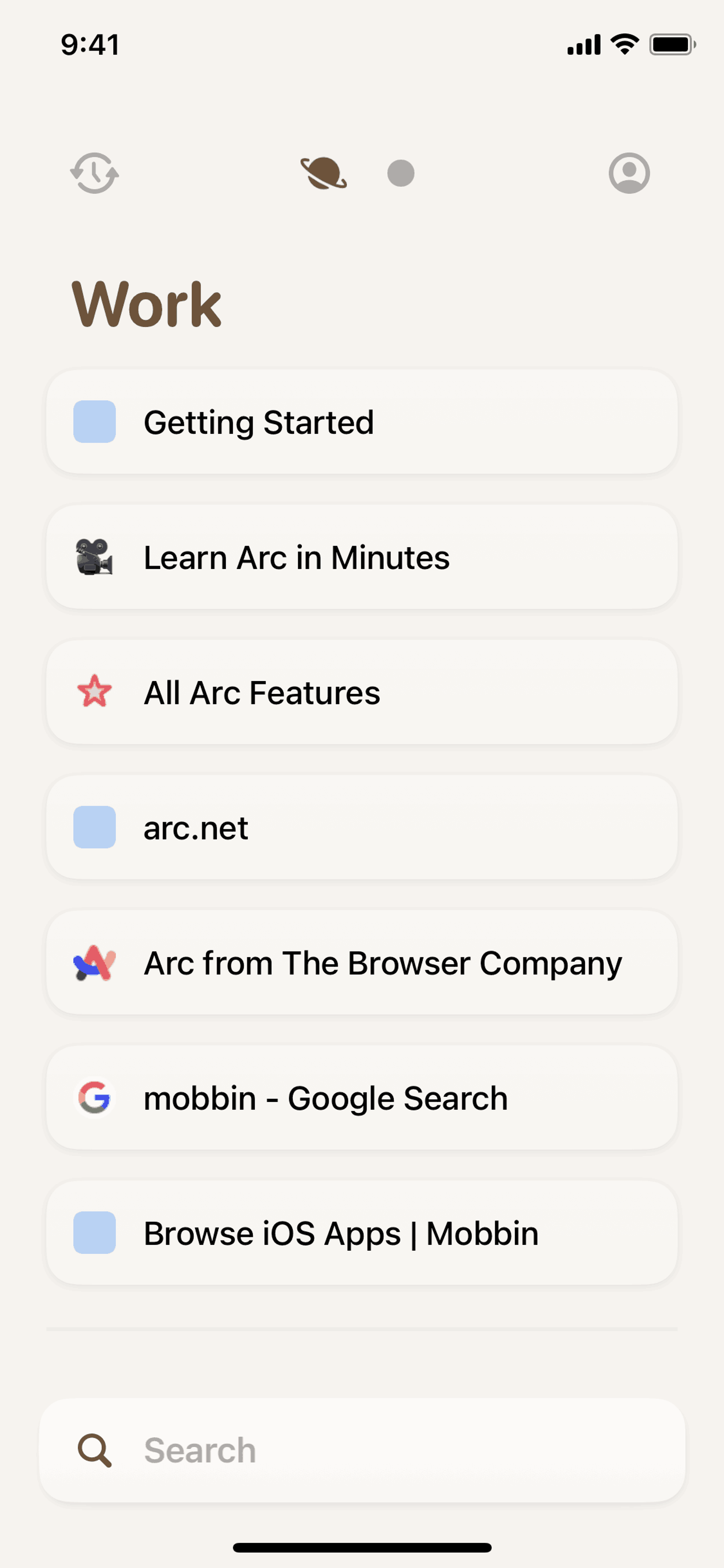 Arc Sidebar Sync iOS Utilities interface screenshot 2