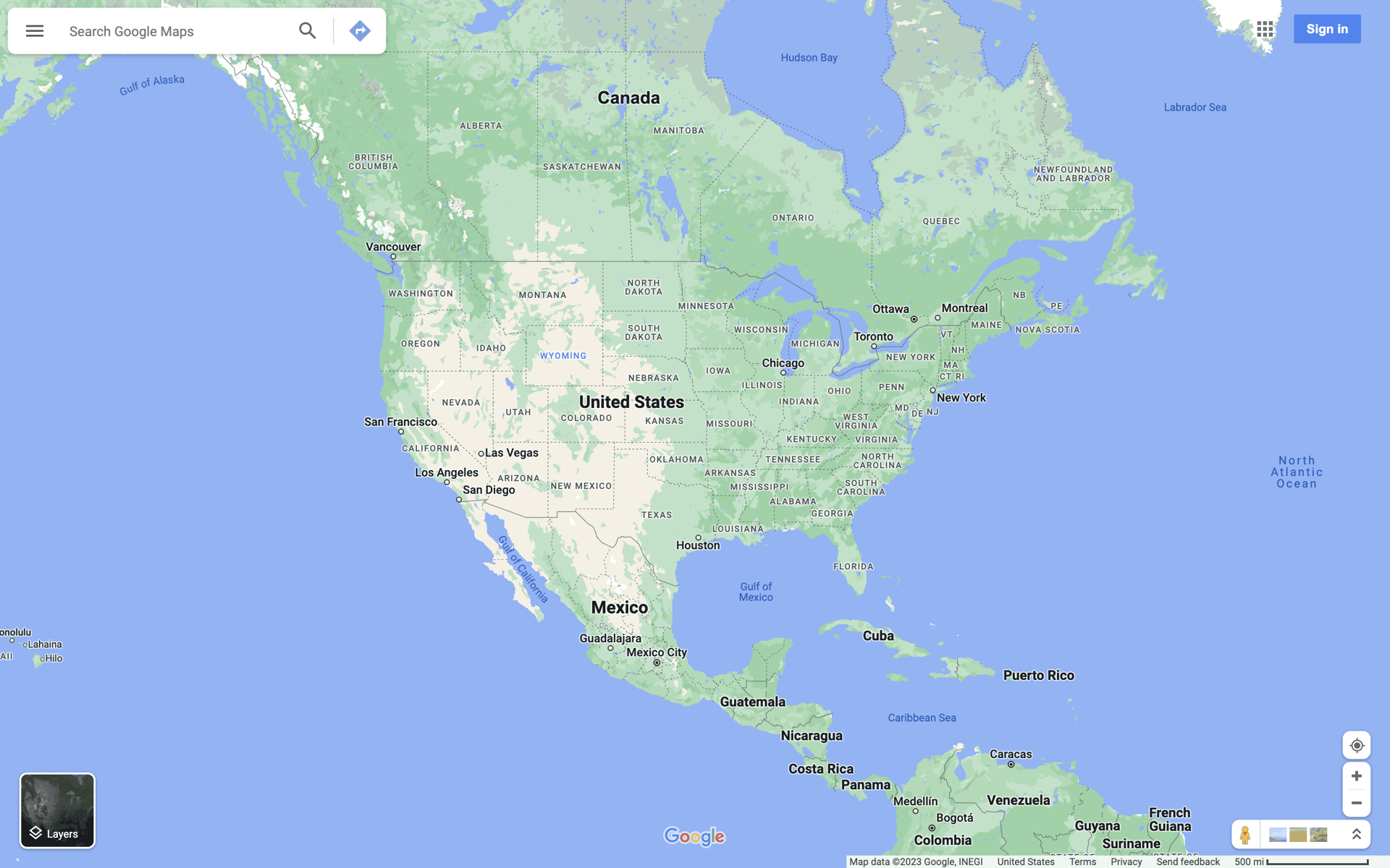 Google Maps Web Maps & Navigation interface screenshot 1