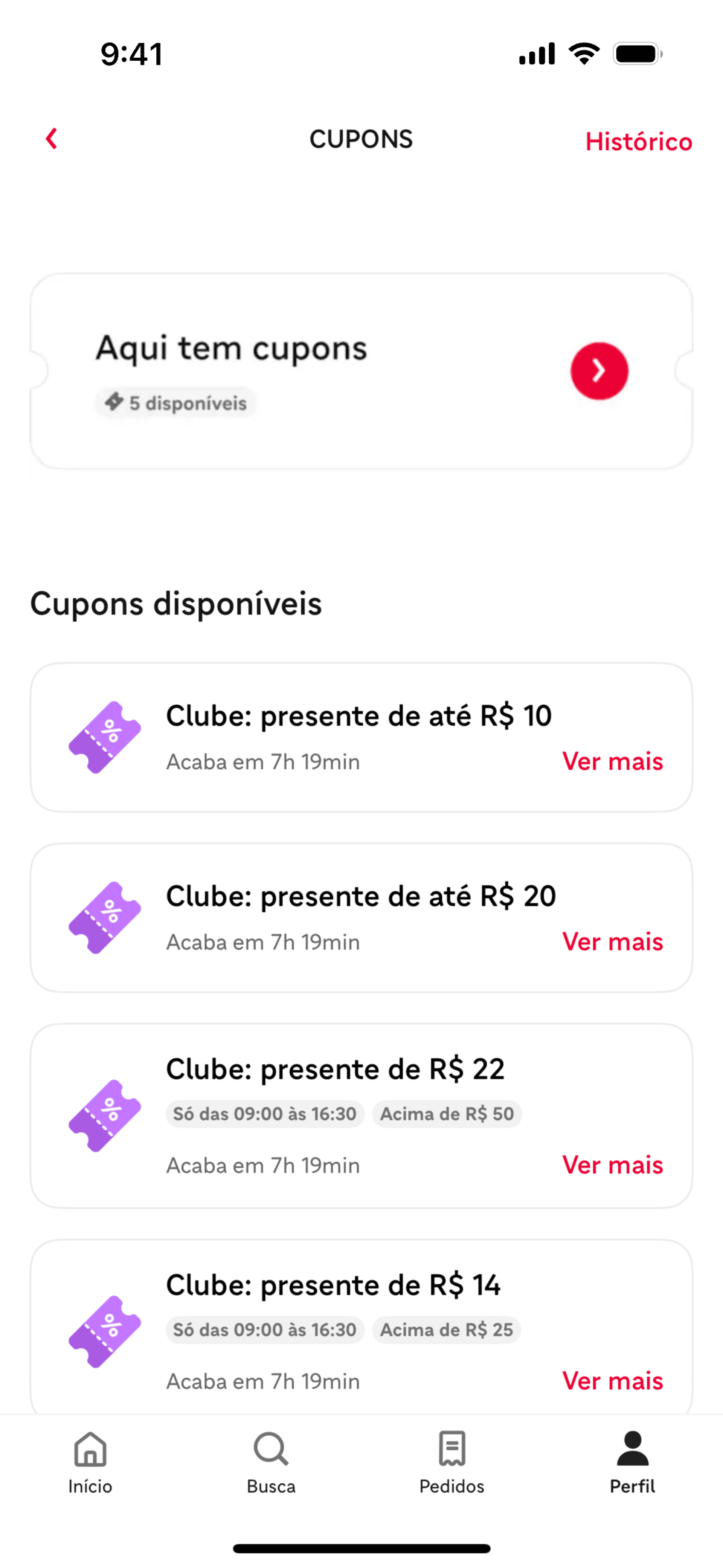 iFood iOS Food & Drink interface screenshot 16
