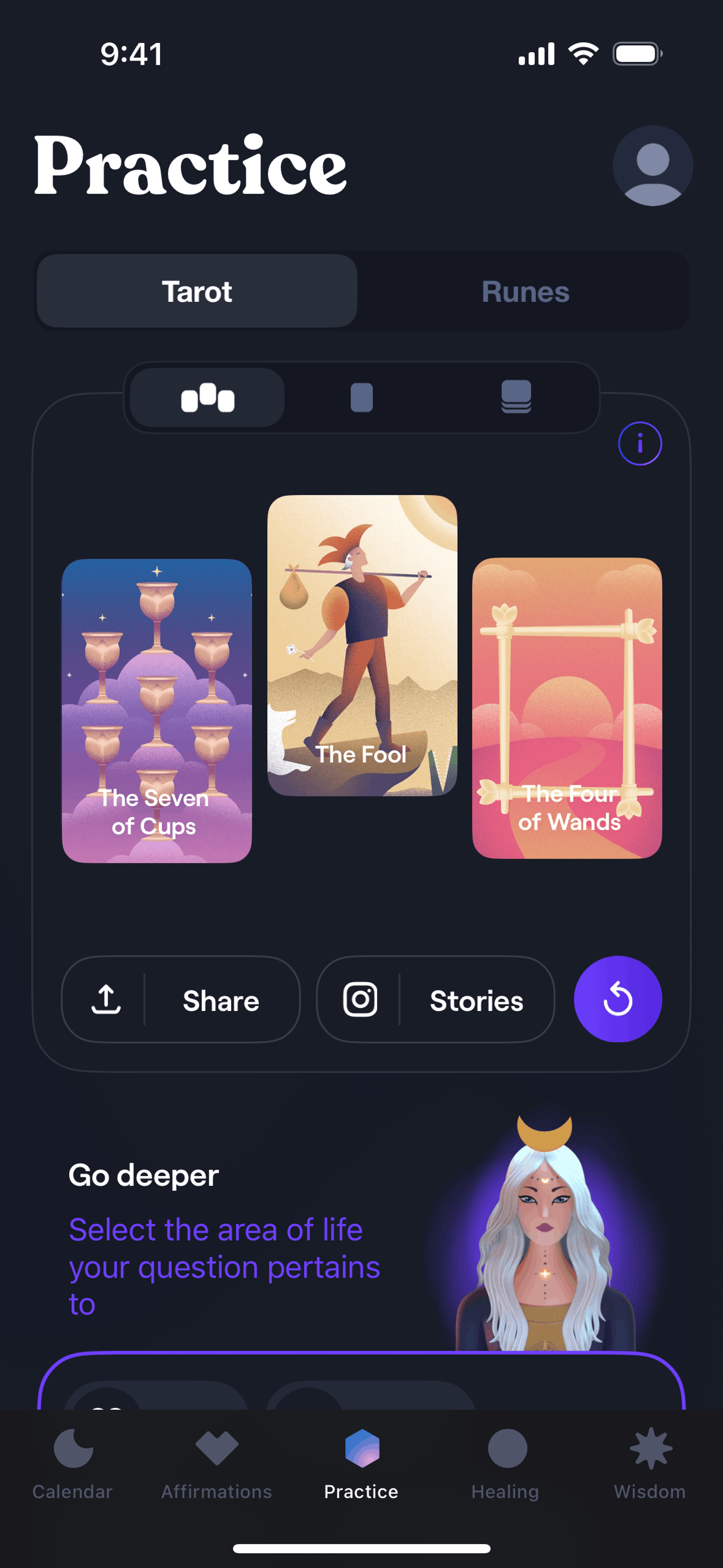 Moonly iOS Lifestyle interface screenshot 14