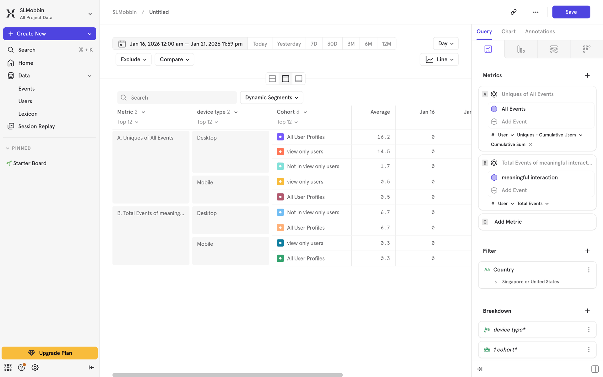 Mixpanel Web Business interface screenshot 18