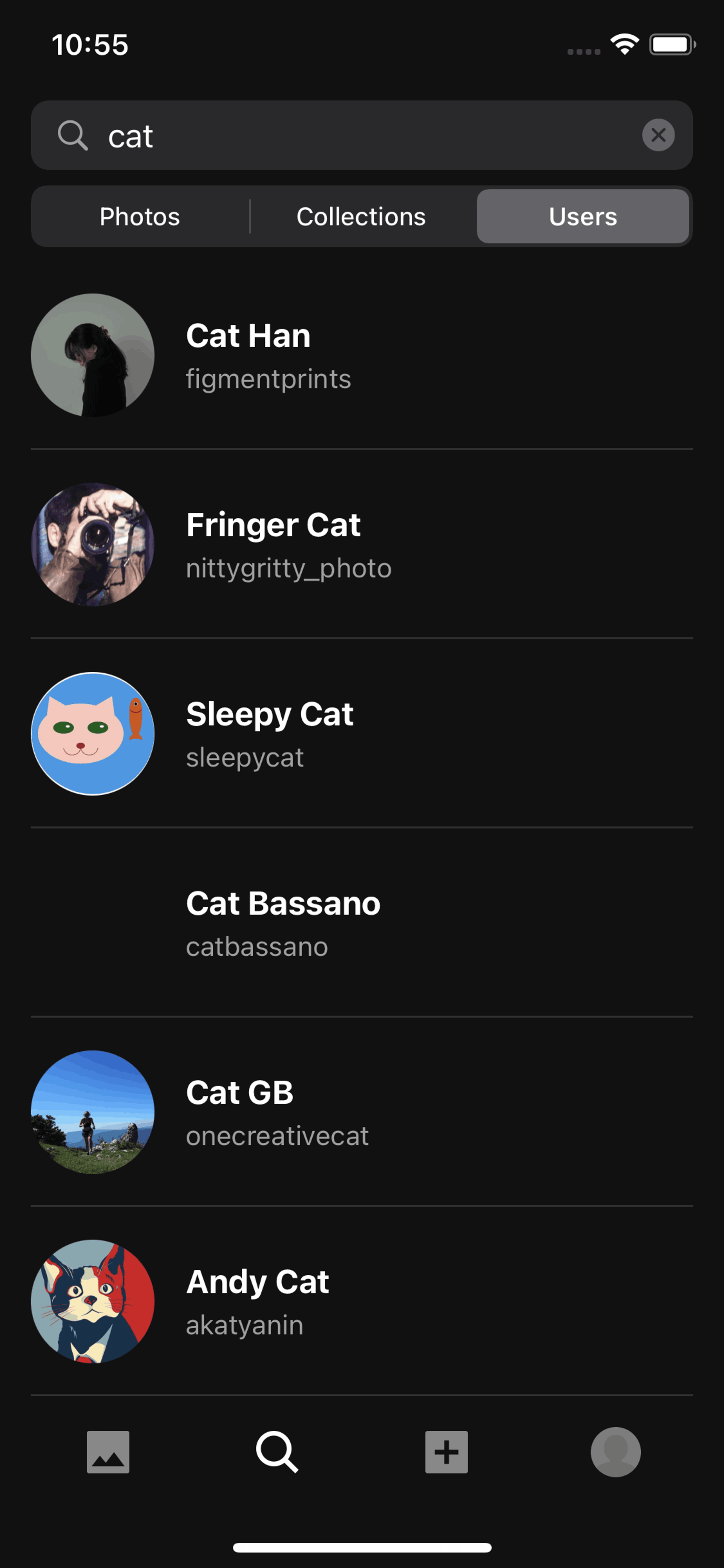 Unsplash iOS Photo & Video interface screenshot 13