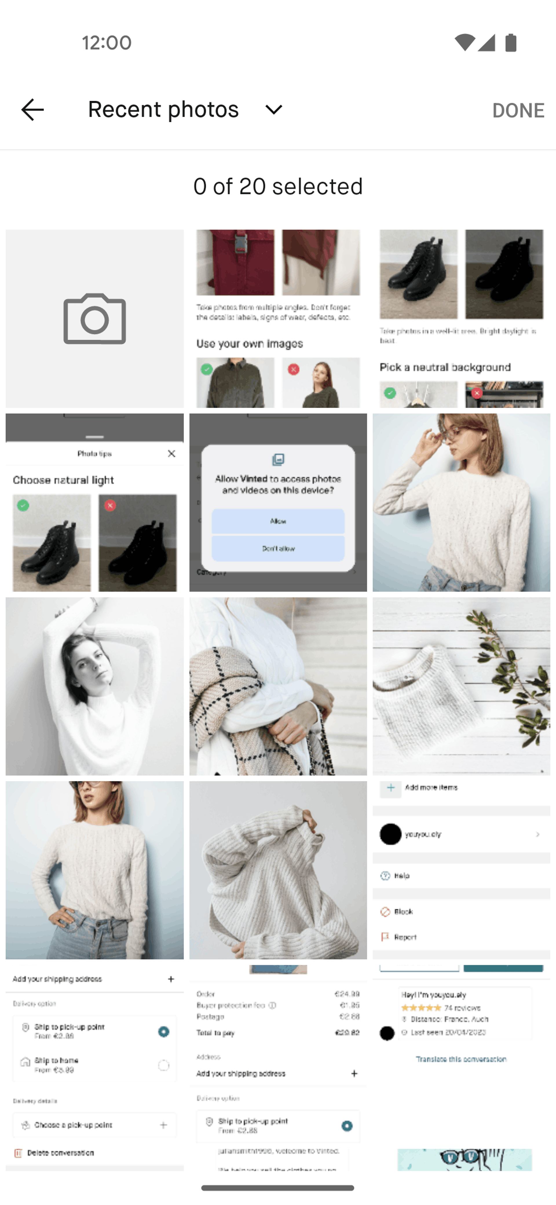 Vinted Android Shopping interface screenshot 14