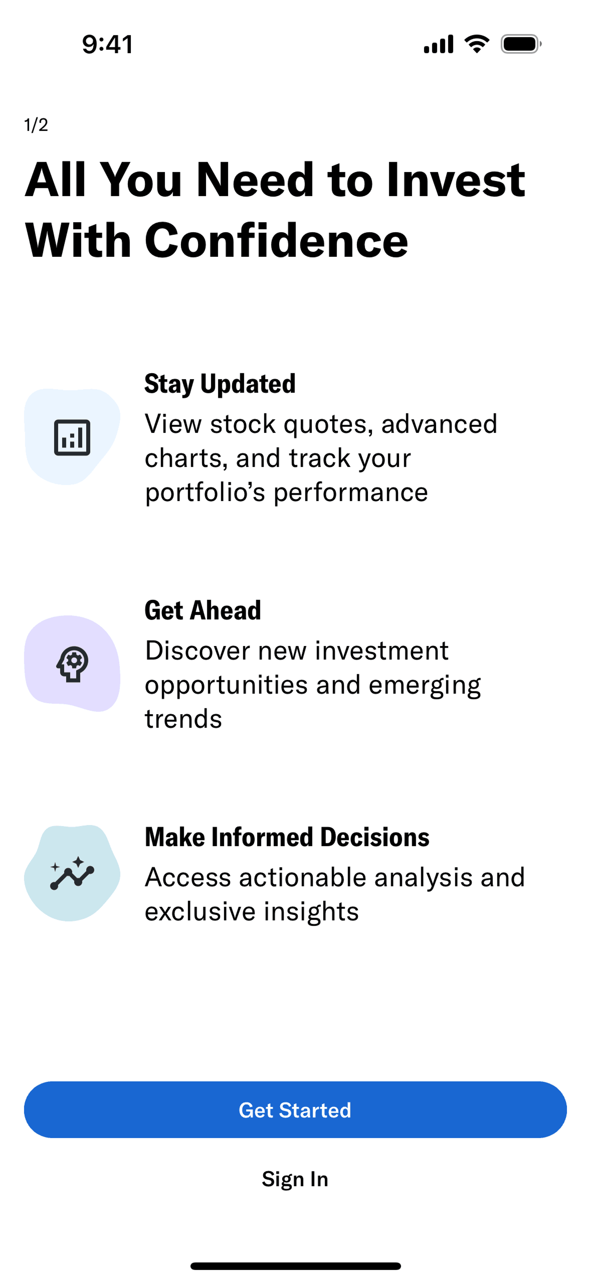 Yahoo Finance iOS Finance interface screenshot 3