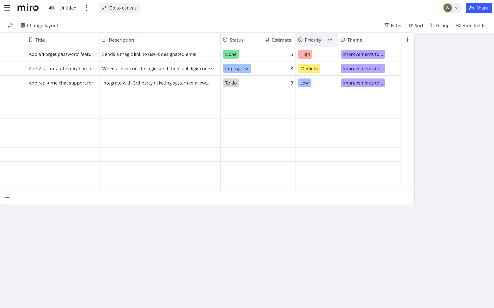 Miro Web Collaboration interface screenshot 11