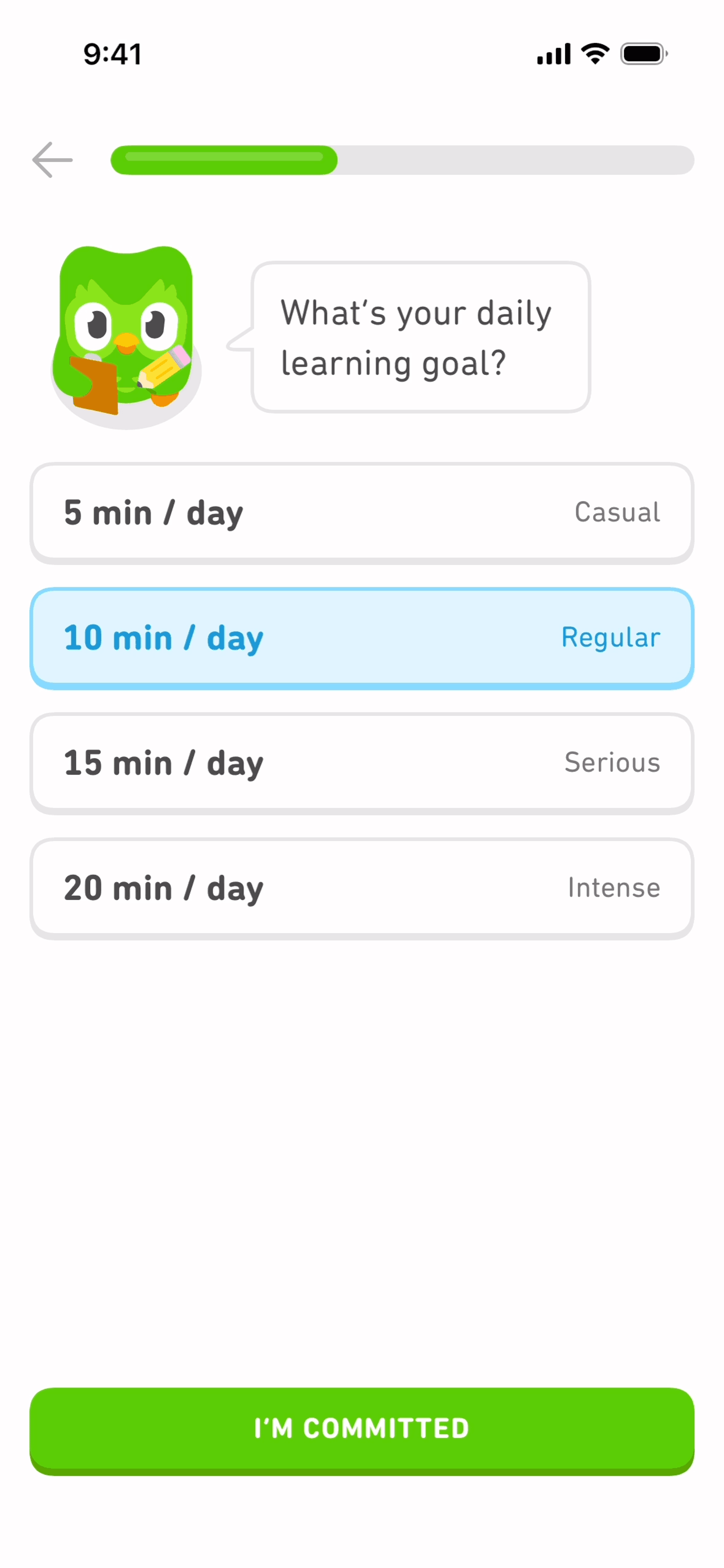 Duolingo iOS Education interface screenshot 12