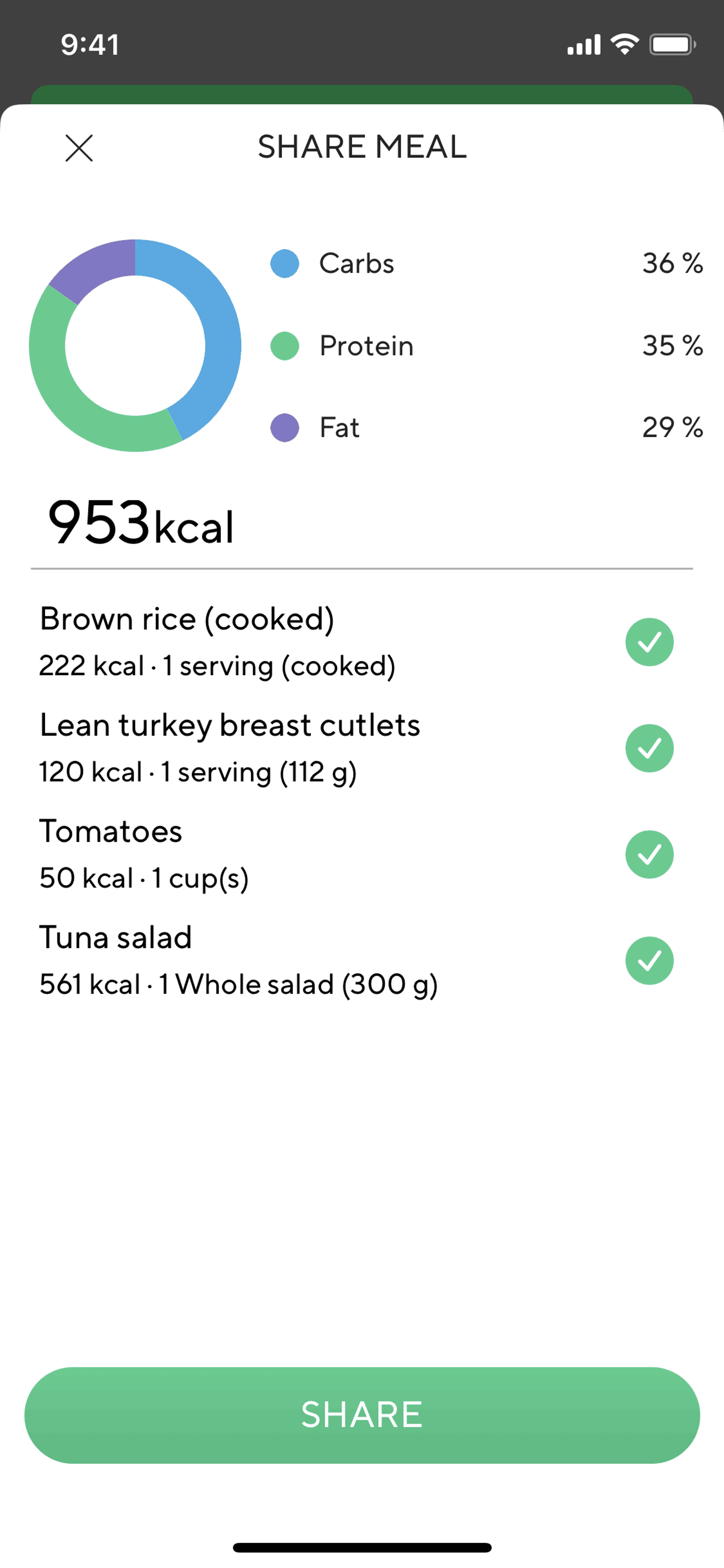 Lifesum iOS Health & Fitness interface screenshot 20