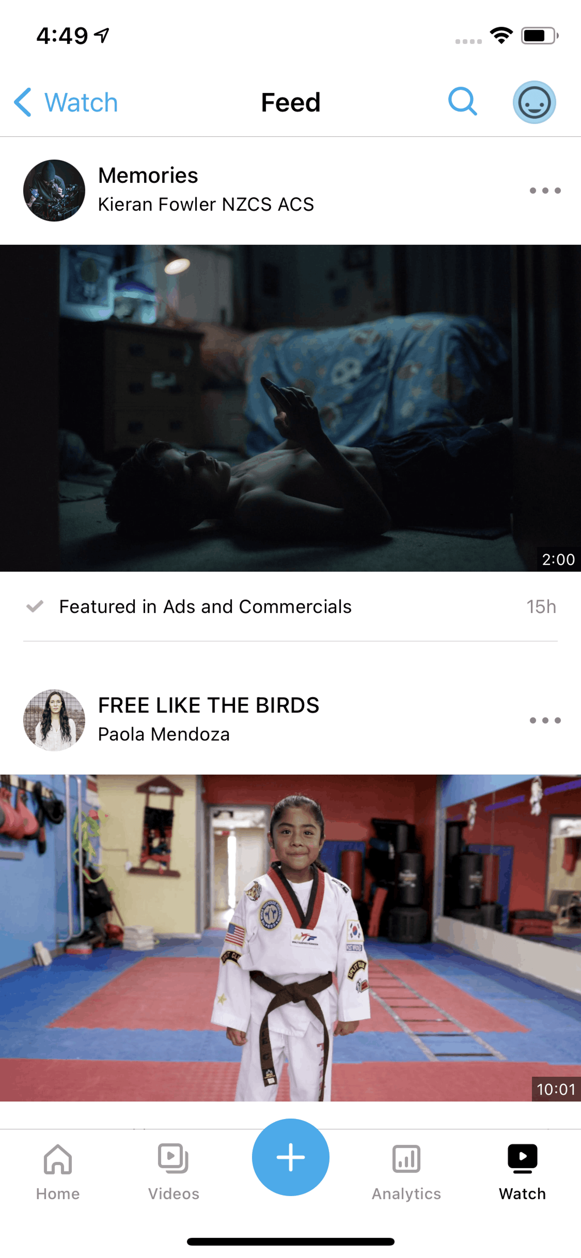 Vimeo iOS Photo & Video interface screenshot 20