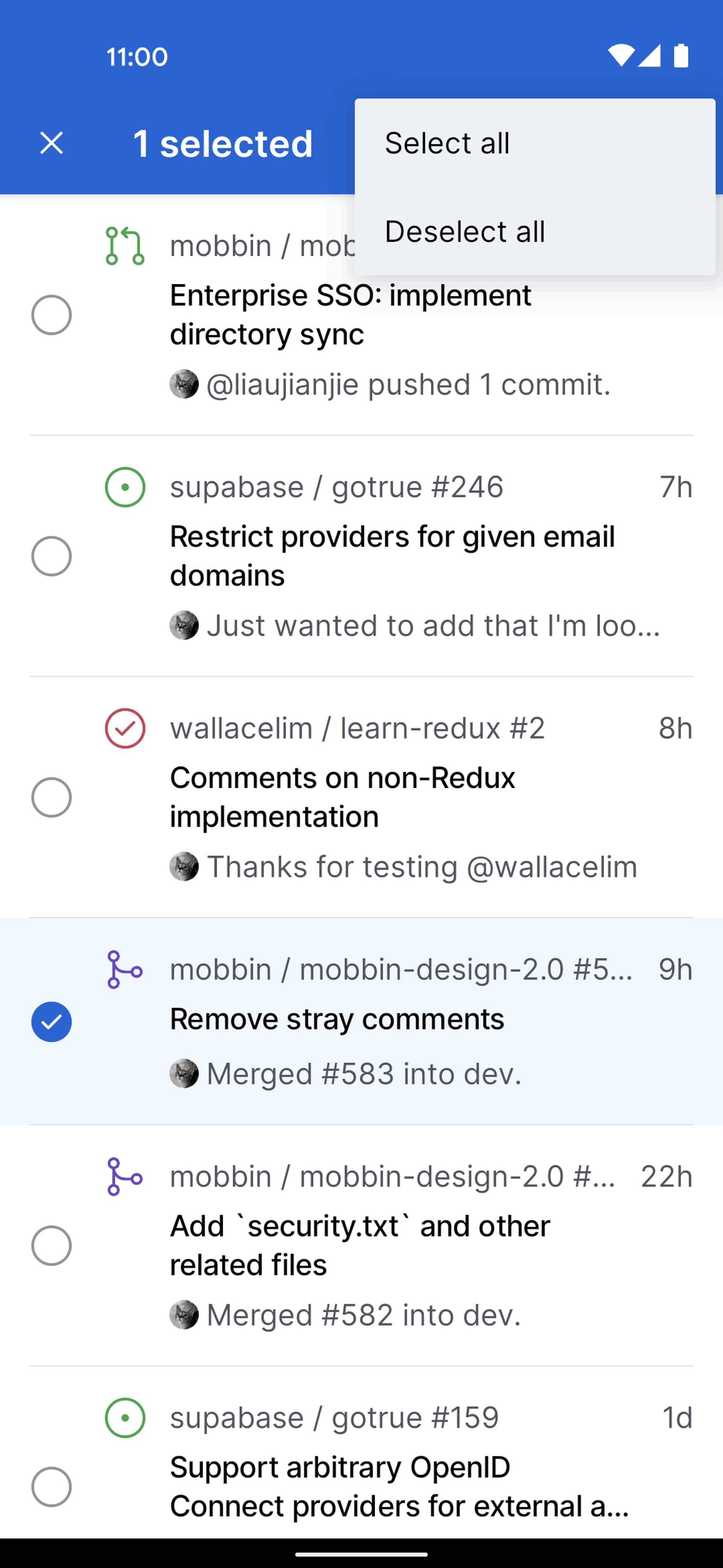 GitHub Android Developer Tools interface screenshot 15