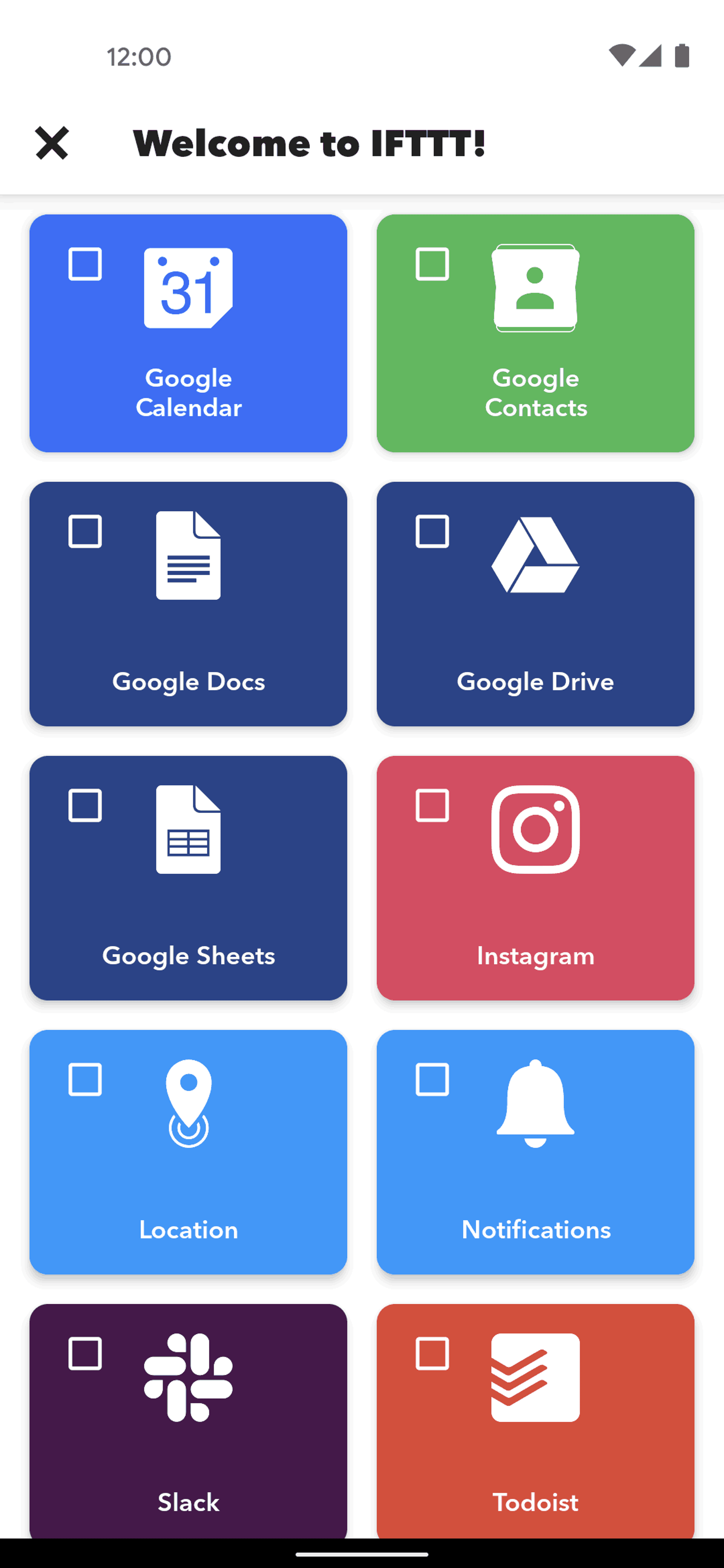 IFTTT Android Productivity interface screenshot 21
