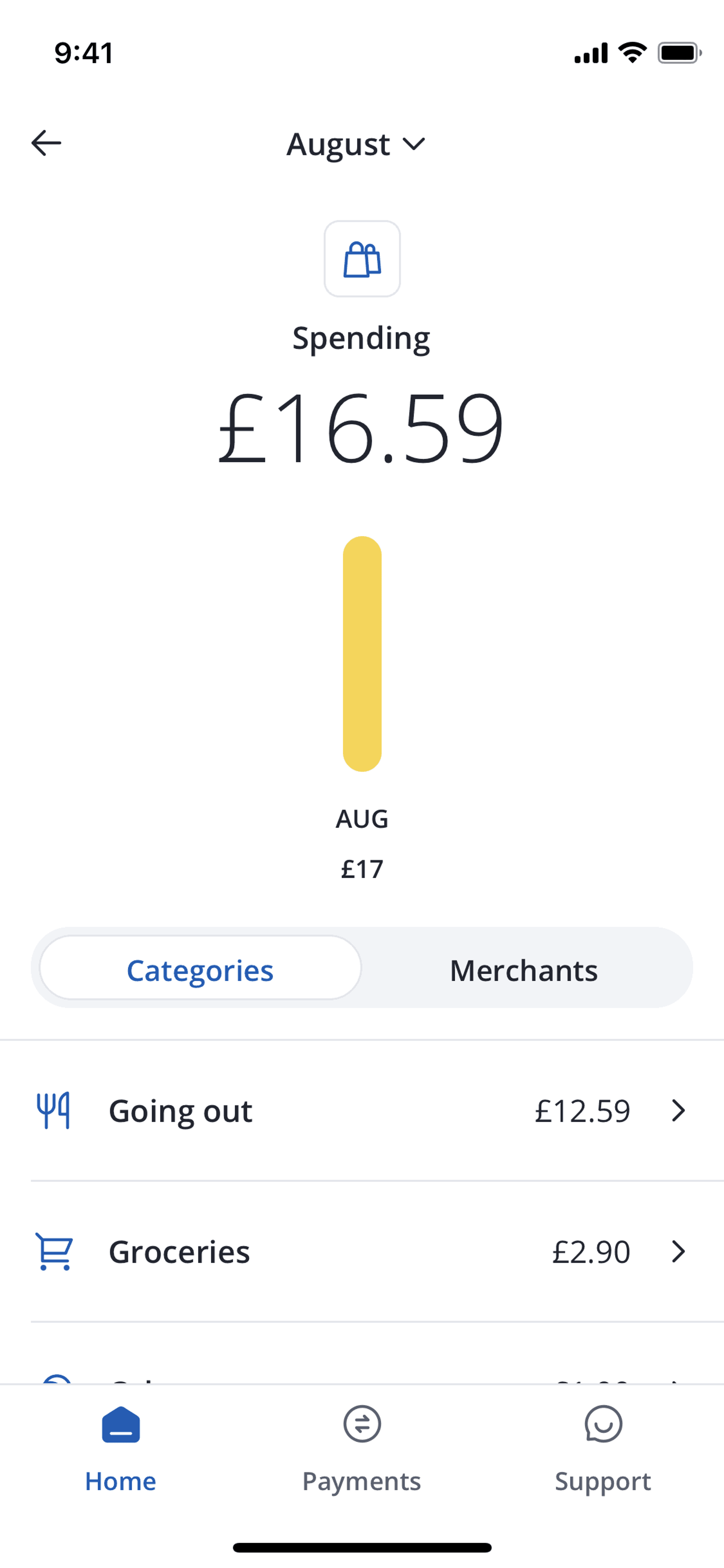 Chase UK iOS Finance interface screenshot 16