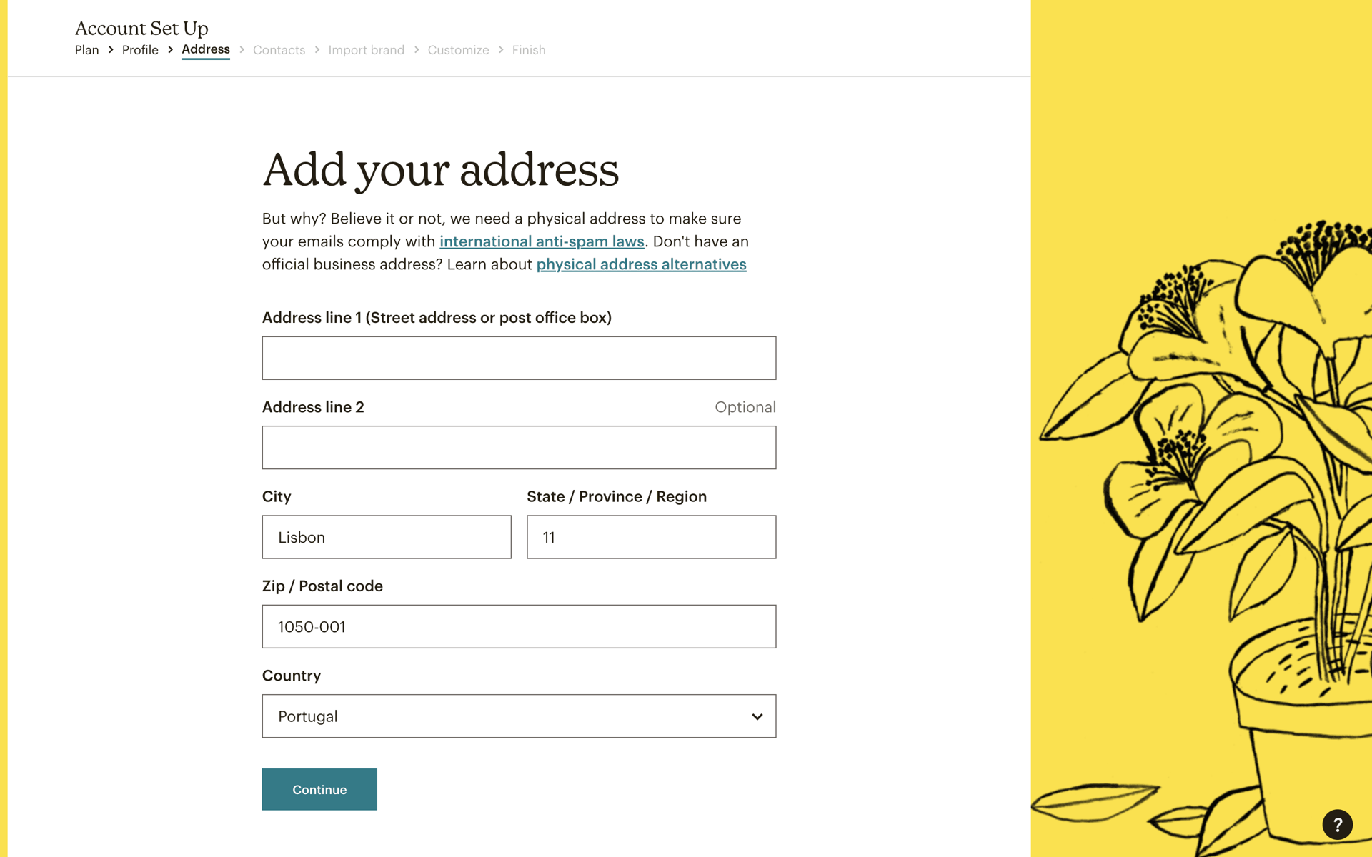 Mailchimp Web Business interface screenshot 14