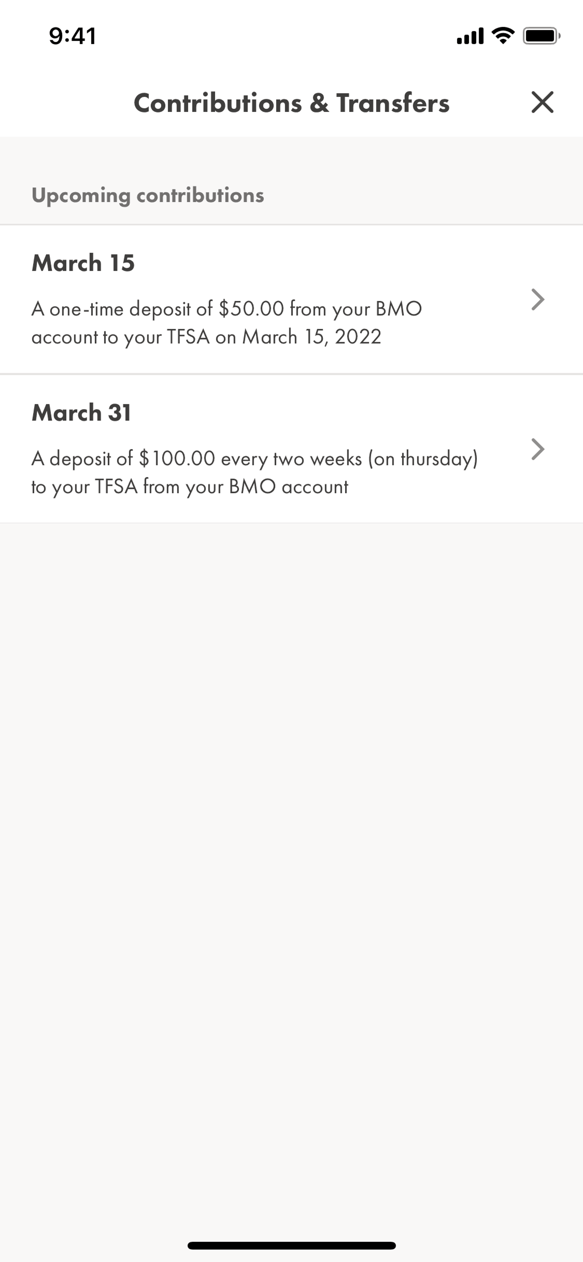 Wealthsimple Invest iOS Finance interface screenshot 16