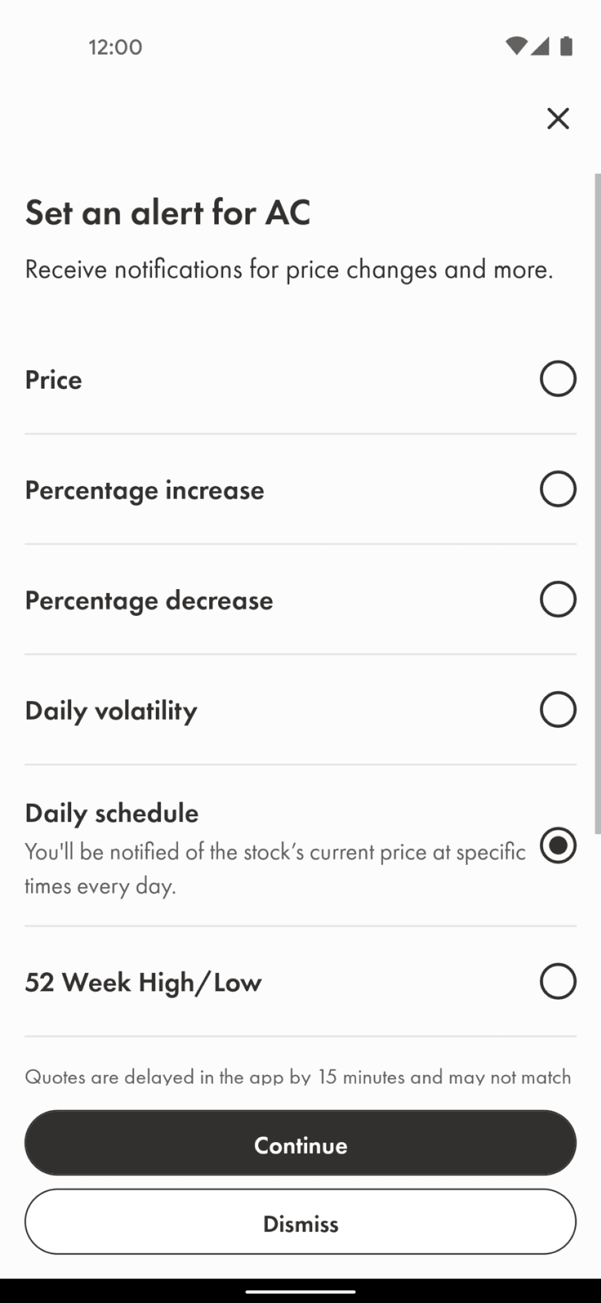 Wealthsimple Android Finance interface screenshot 16