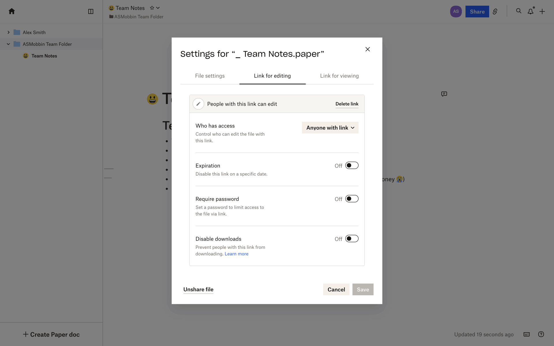 Dropbox Web Productivity interface screenshot 5