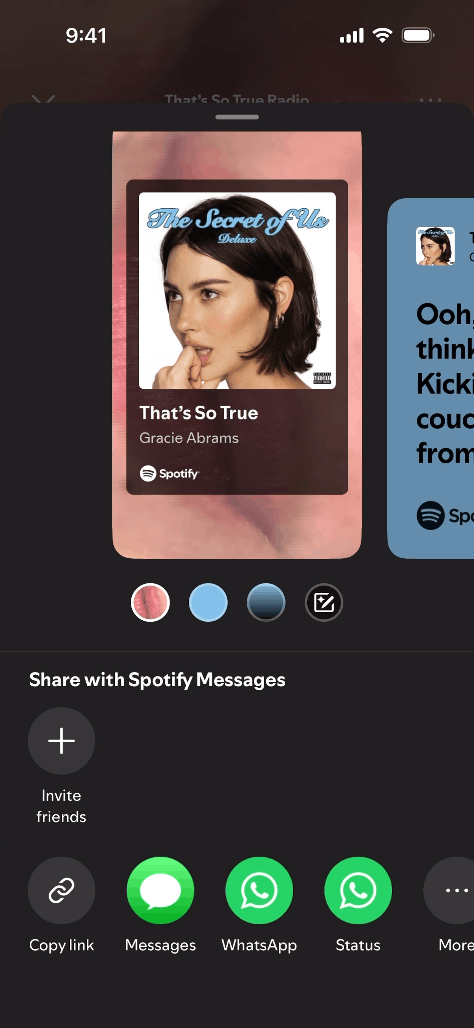 Spotify iOS Music & Audio interface screenshot 11