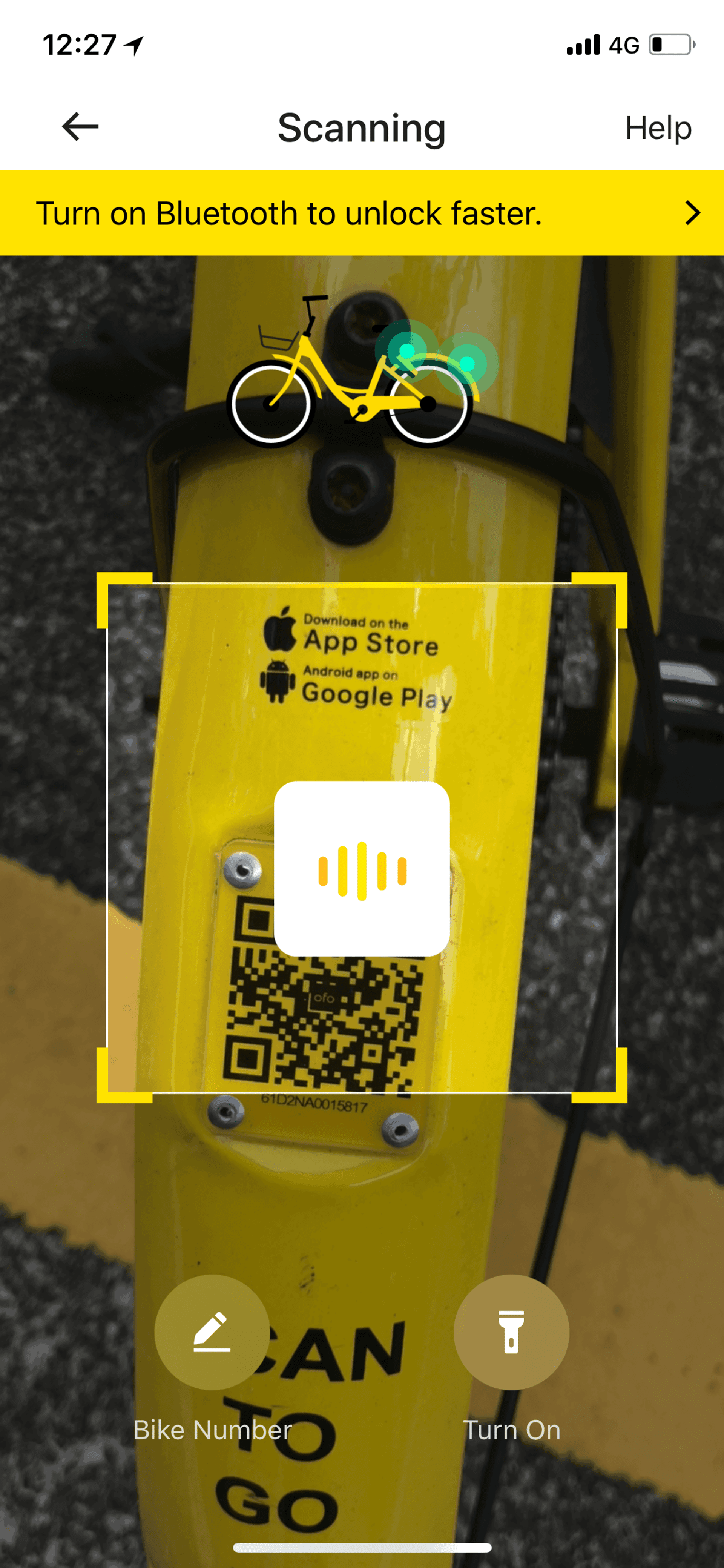ofo iOS Travel & Transportation interface screenshot 11