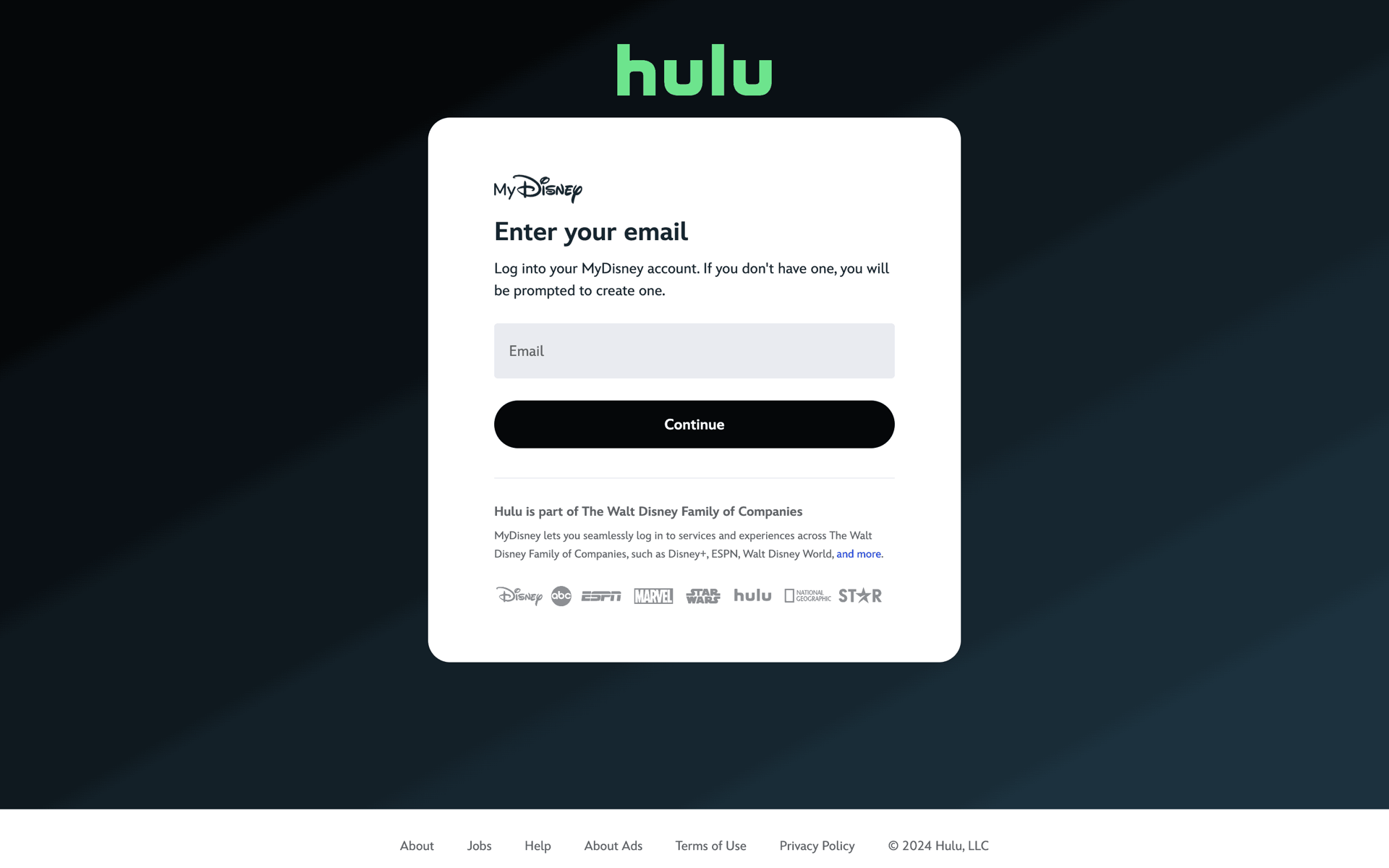 Hulu Web Entertainment interface screenshot 4
