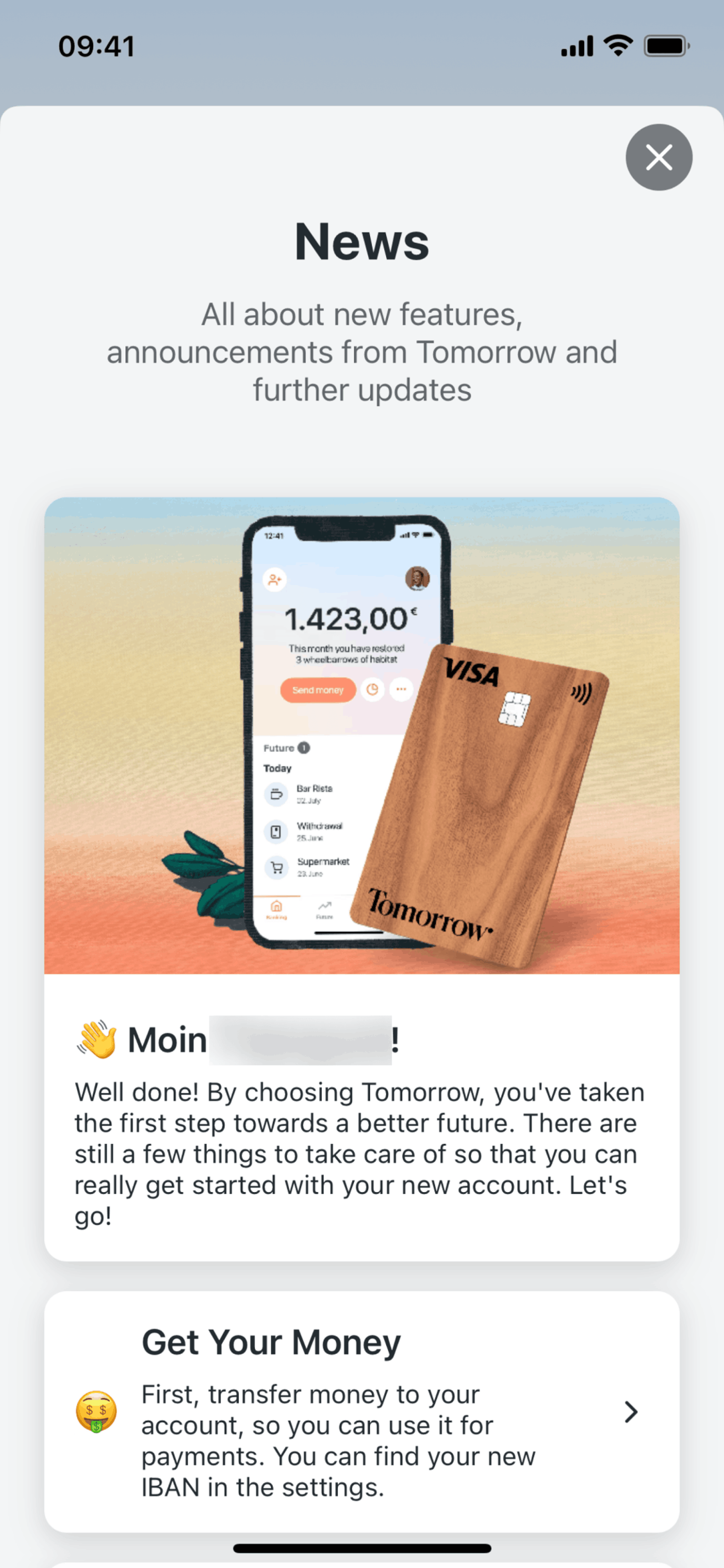 Tomorrow iOS Finance interface screenshot 16