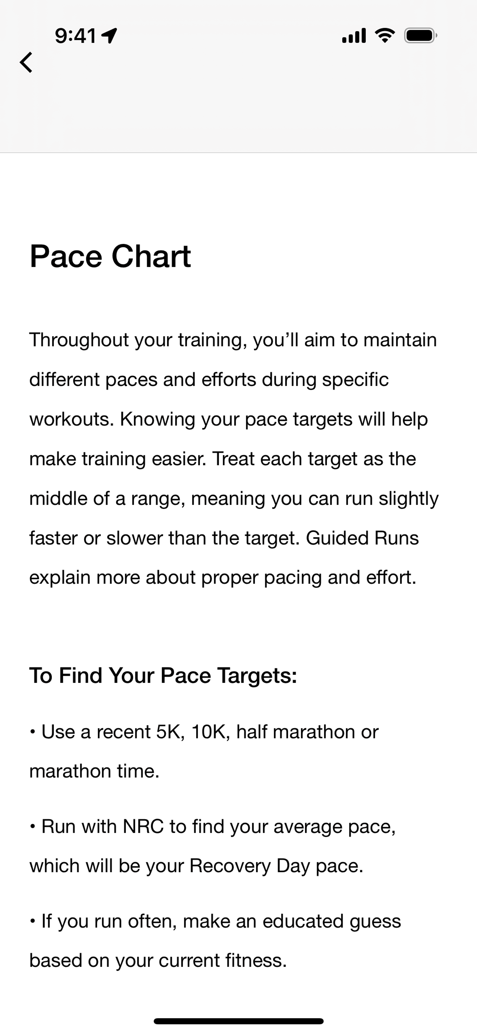 Nike Run Club iOS Health & Fitness interface screenshot 18