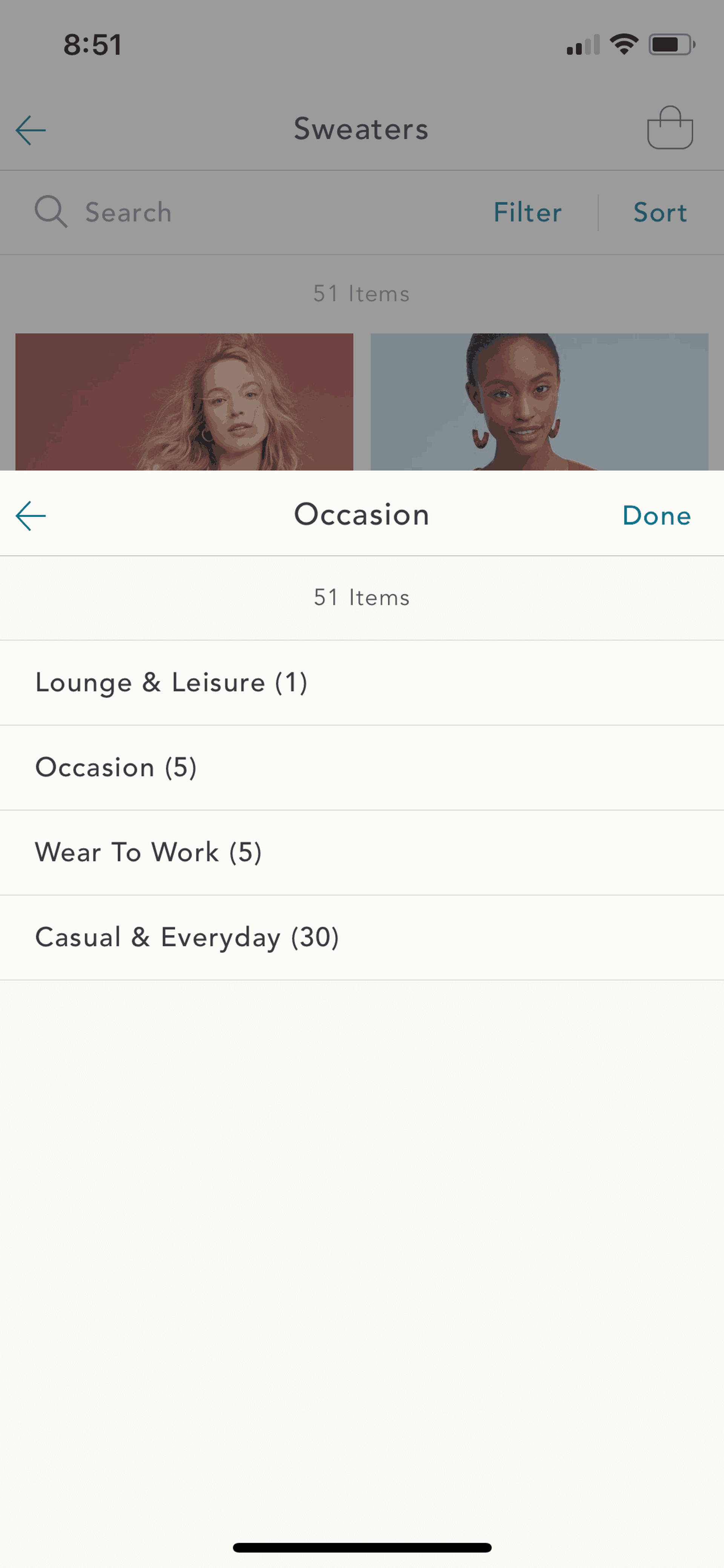 Anthropologie iOS Shopping interface screenshot 23
