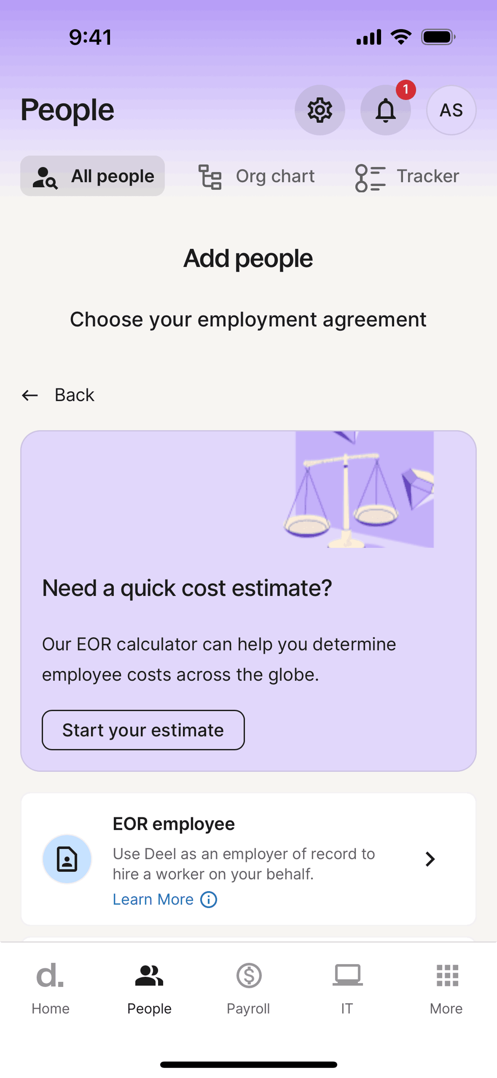 Deel iOS Business interface screenshot 10