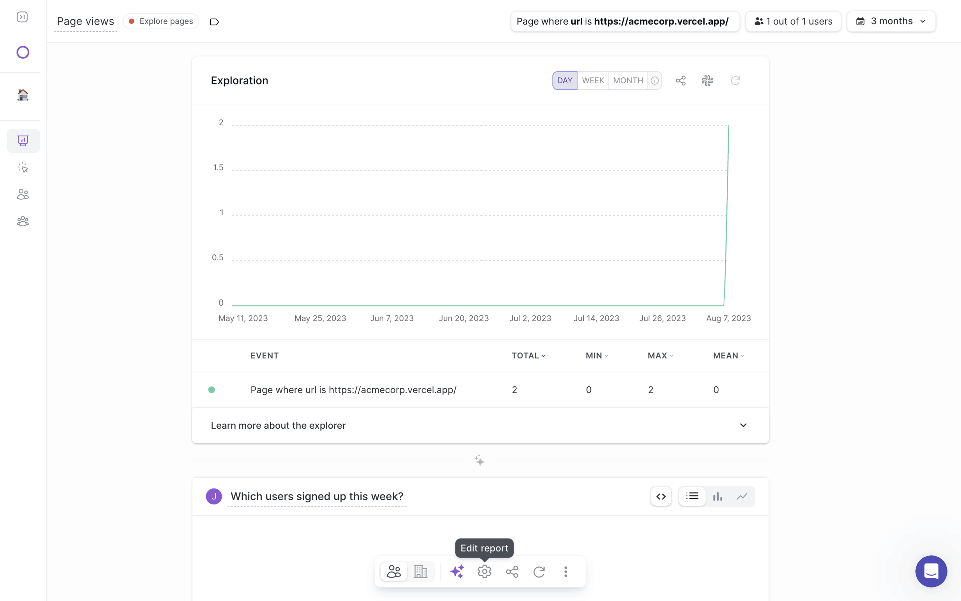 June Web Business interface screenshot 14