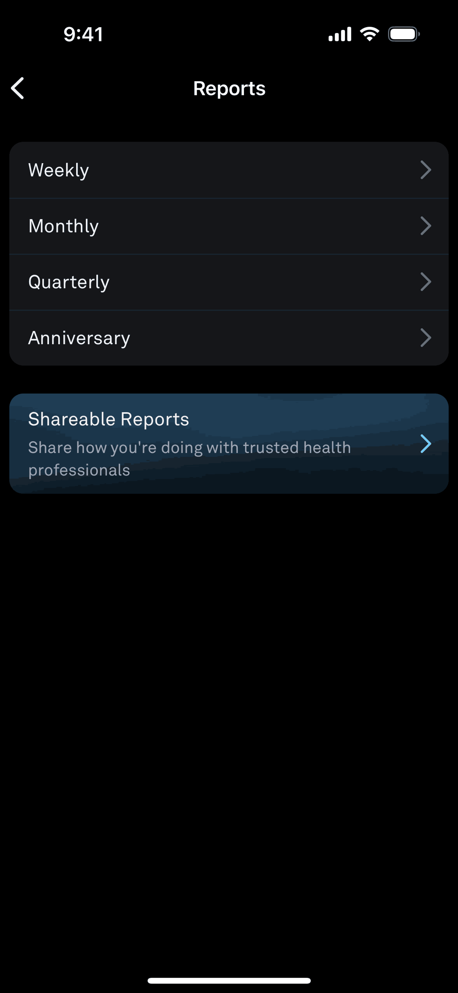Oura iOS Health & Fitness interface screenshot 9