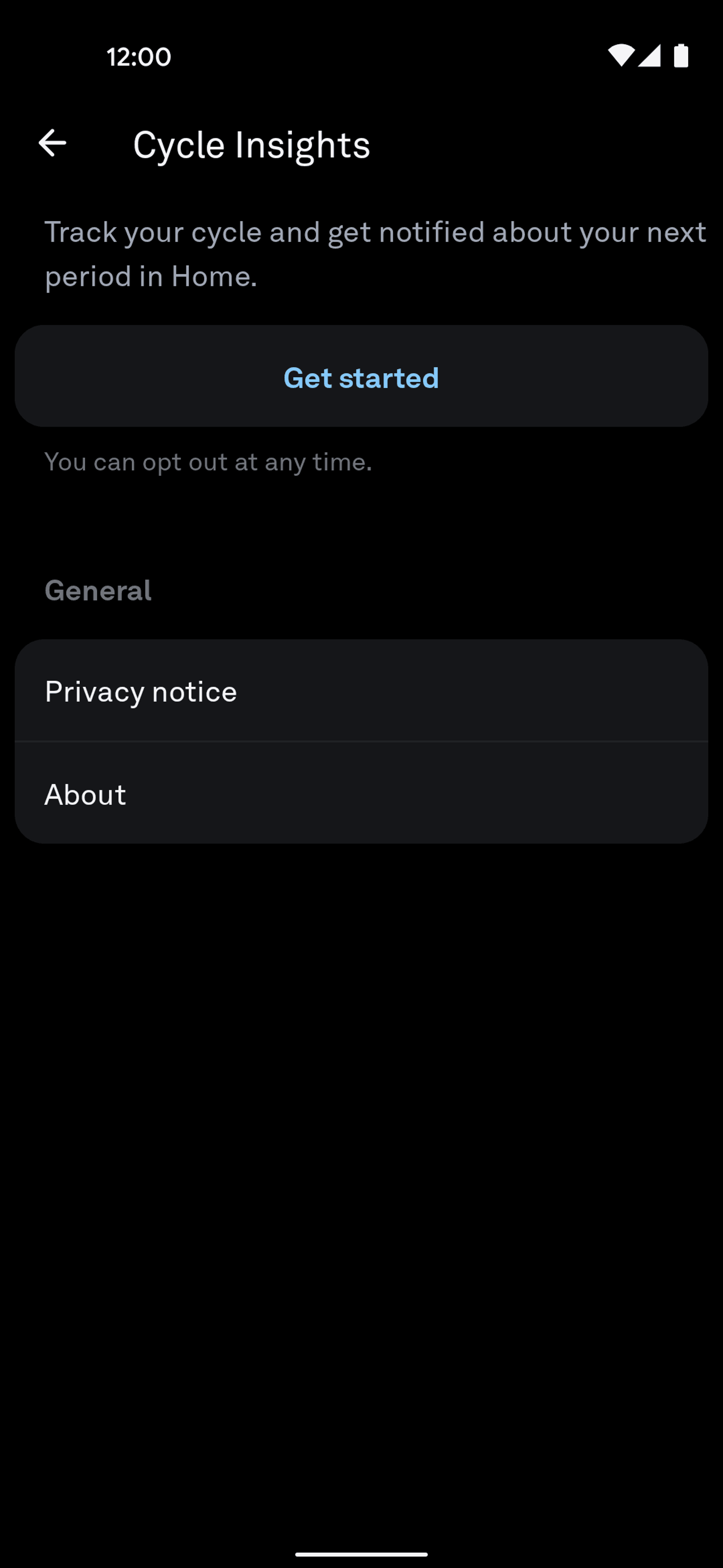 Oura Android Health & Fitness interface screenshot 18