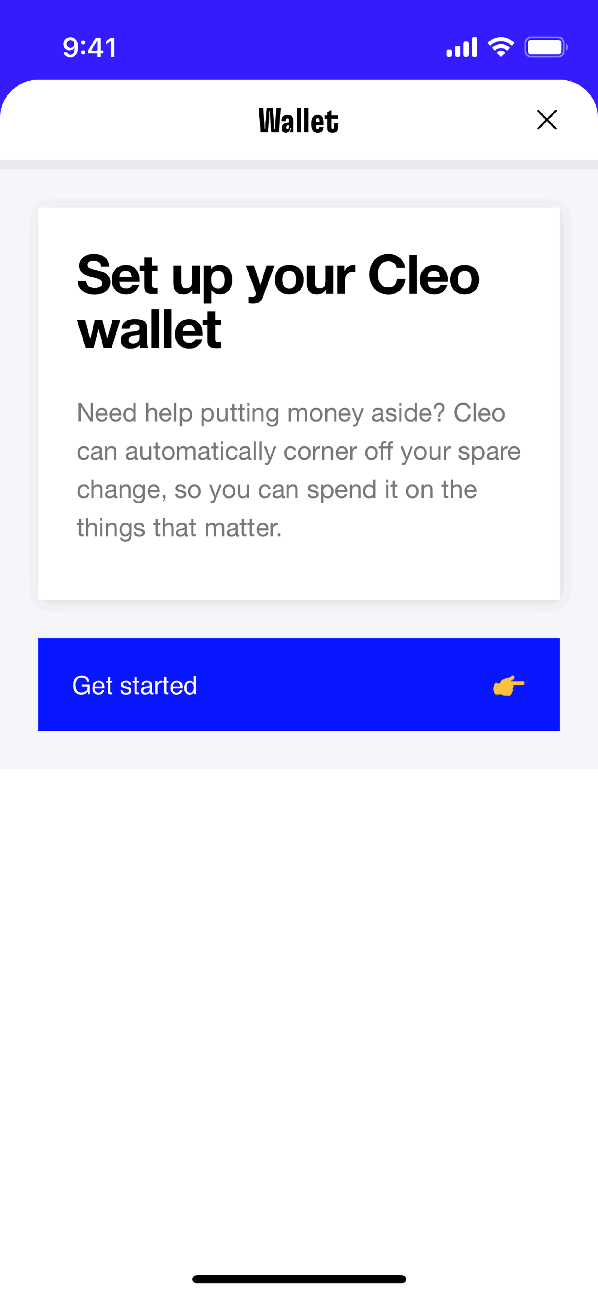 Cleo iOS Finance interface screenshot 15