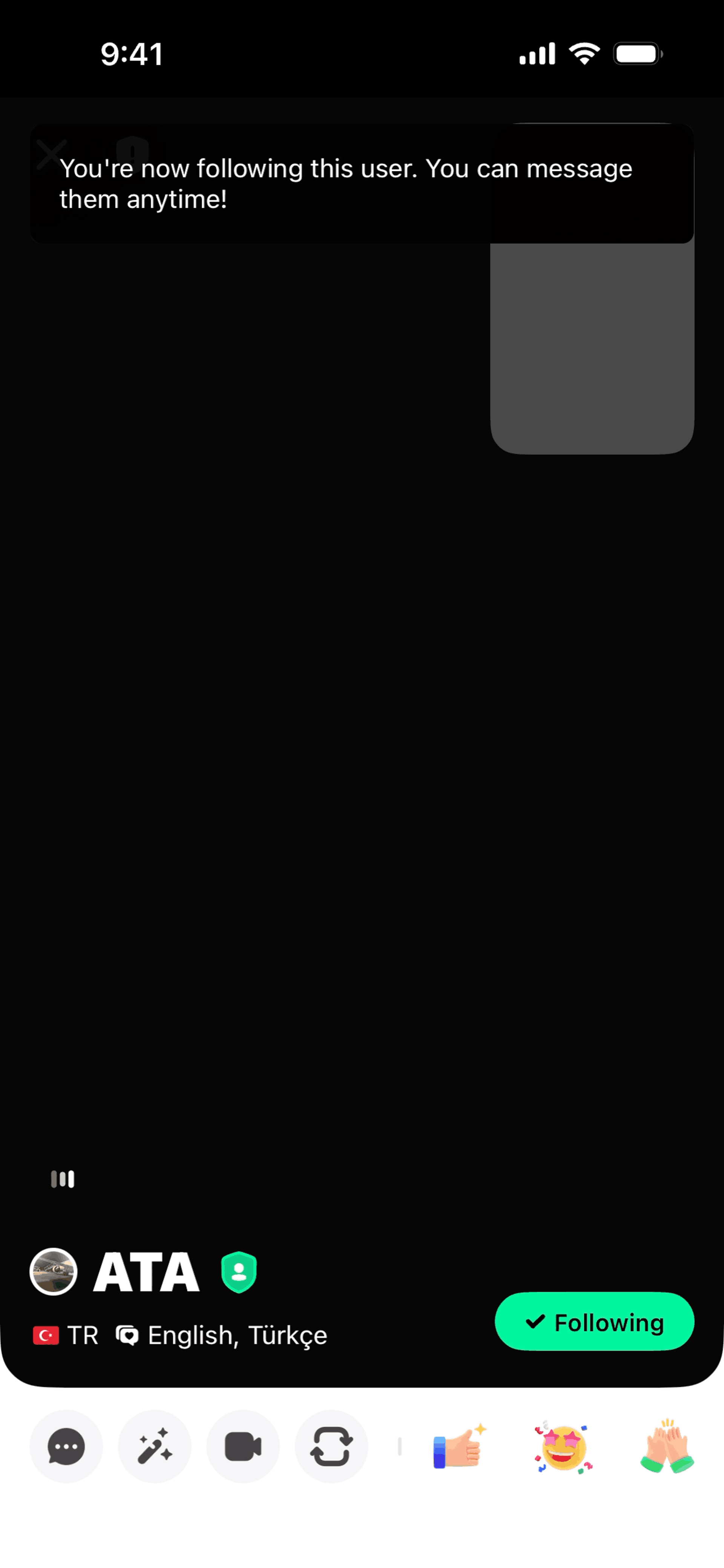 Azar iOS Social Networking interface screenshot 11