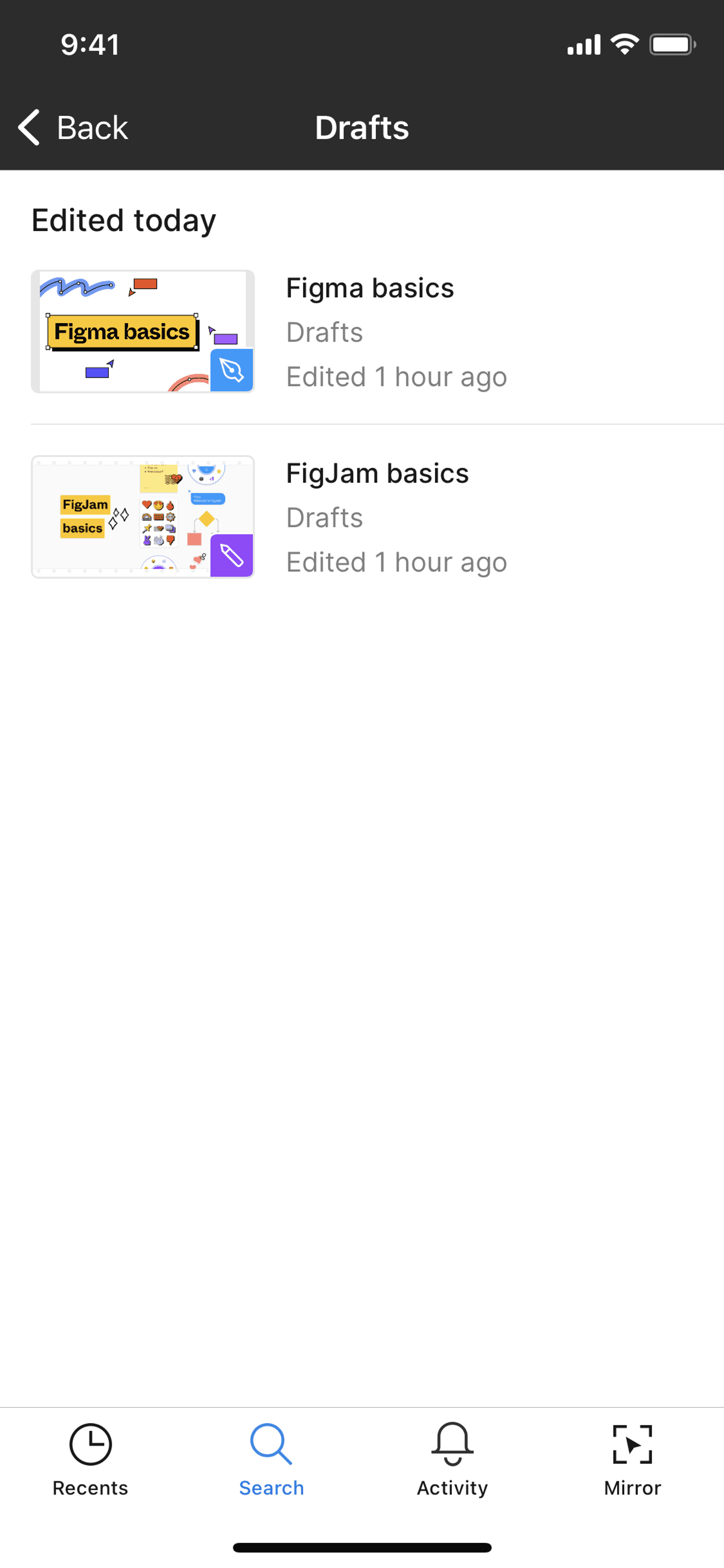 Figma iOS Collaboration interface screenshot 8