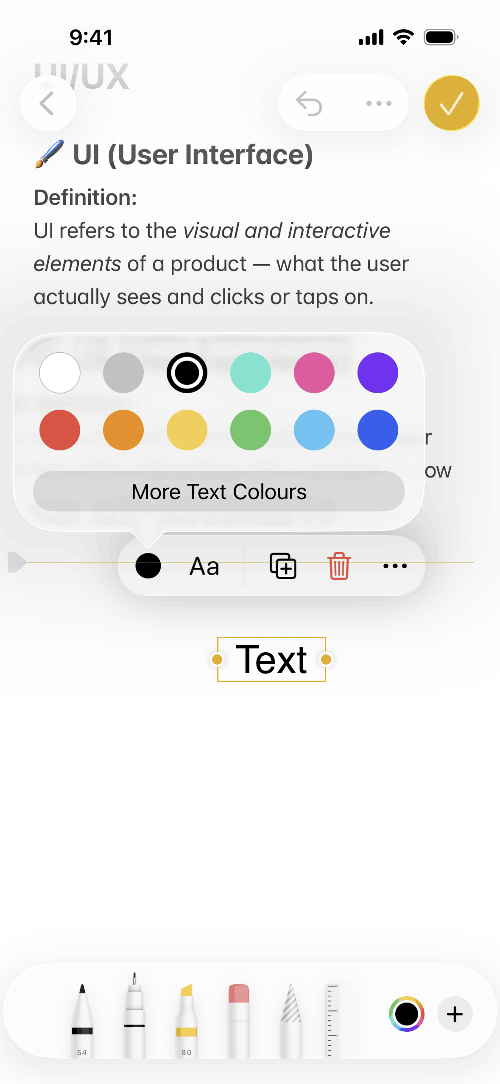 Apple Notes iOS Productivity interface screenshot 21