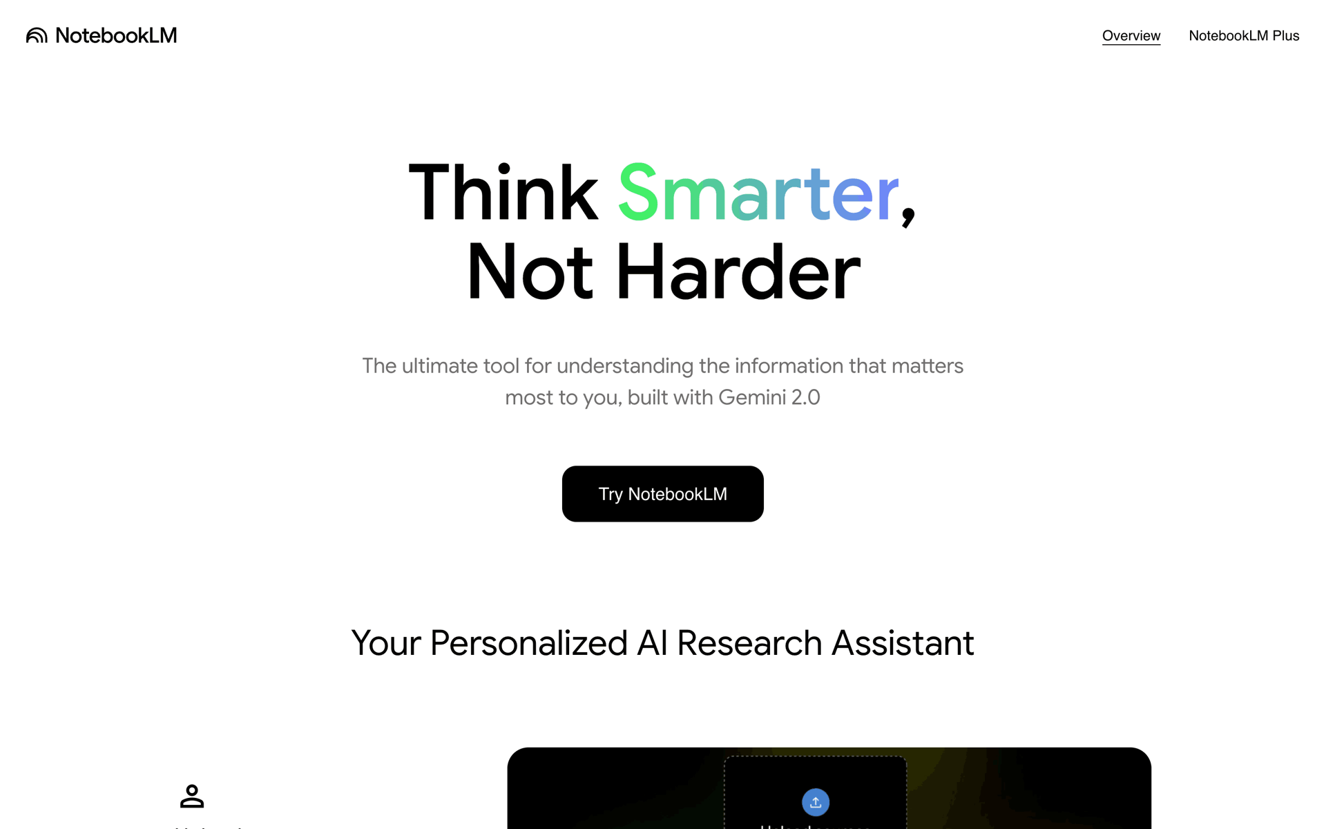 NotebookLM Web AI interface screenshot 1