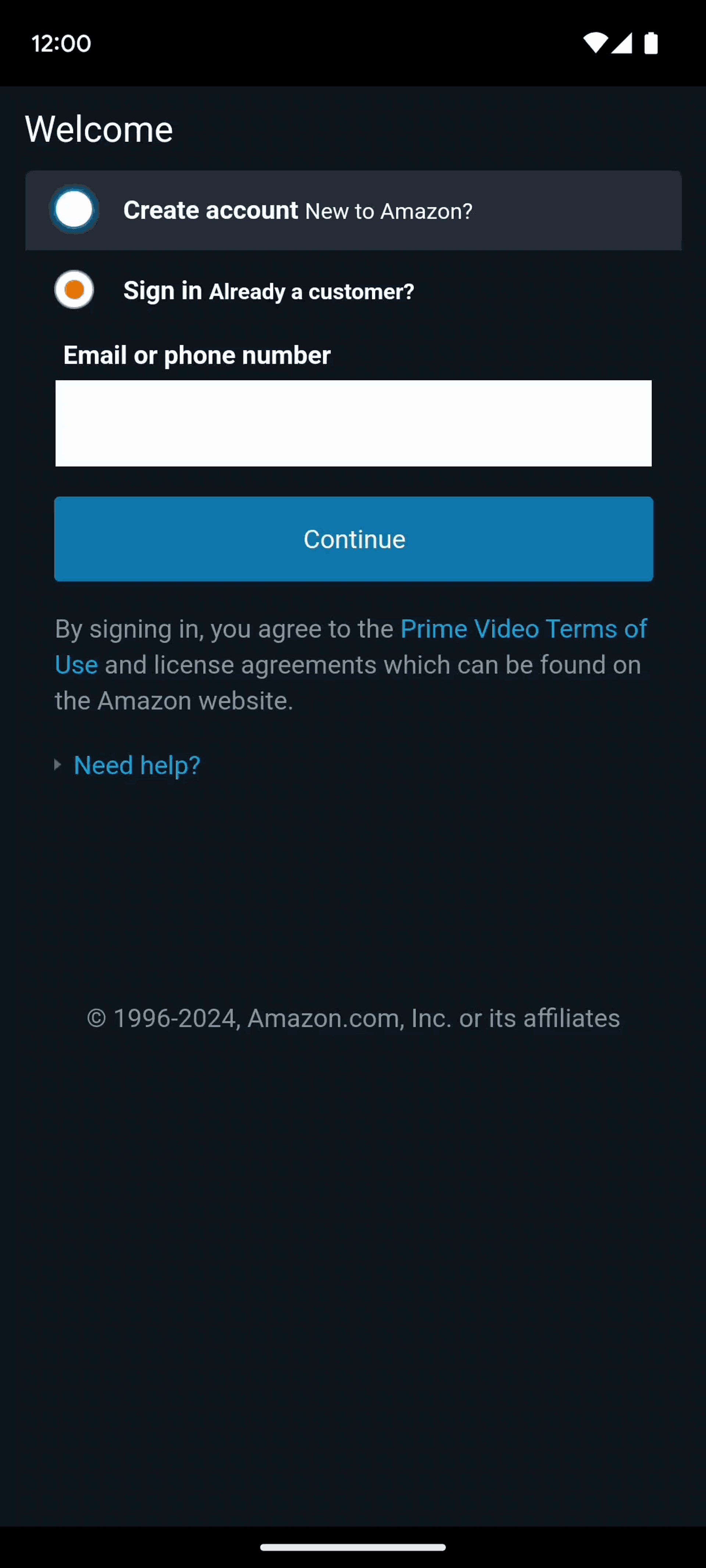 Prime Video Android Entertainment interface screenshot 19
