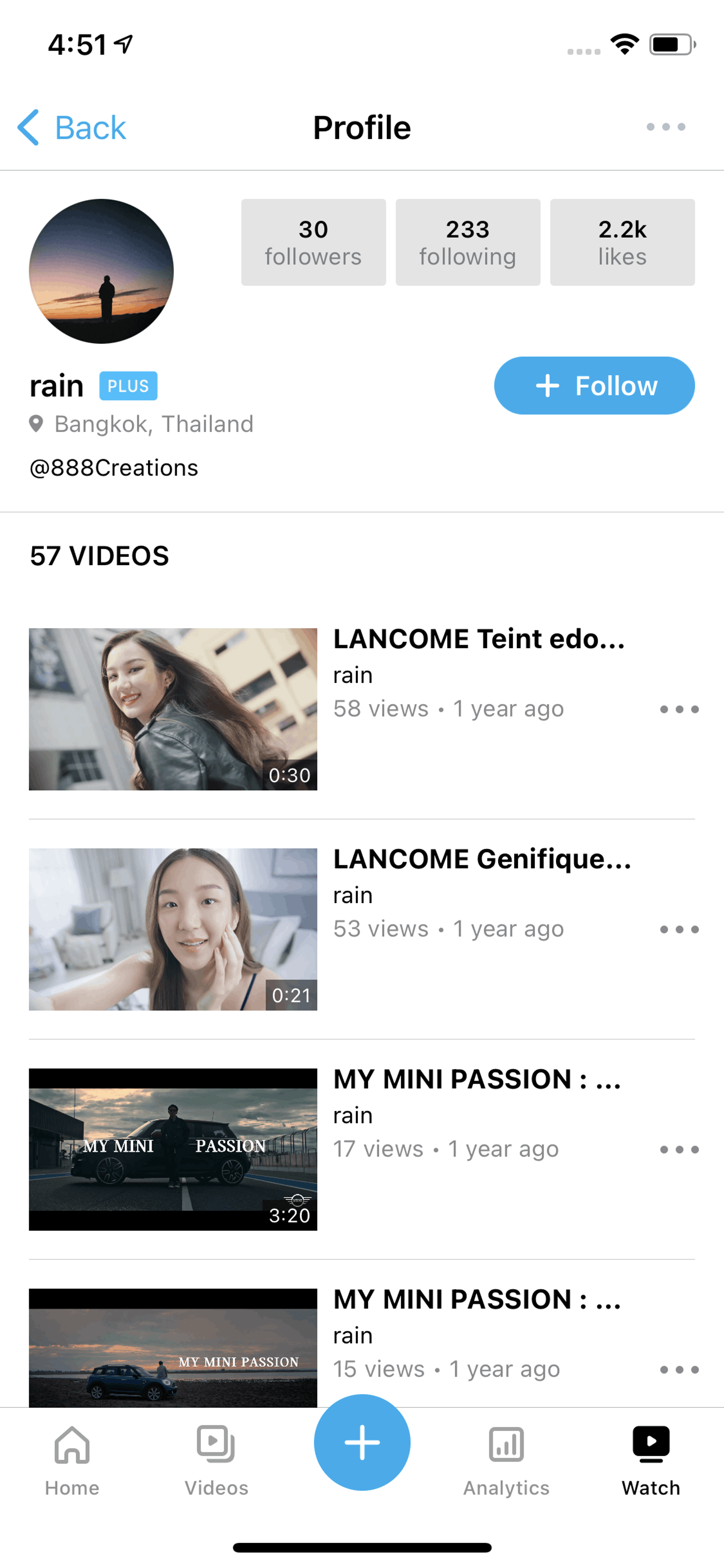 Vimeo iOS Photo & Video interface screenshot 24