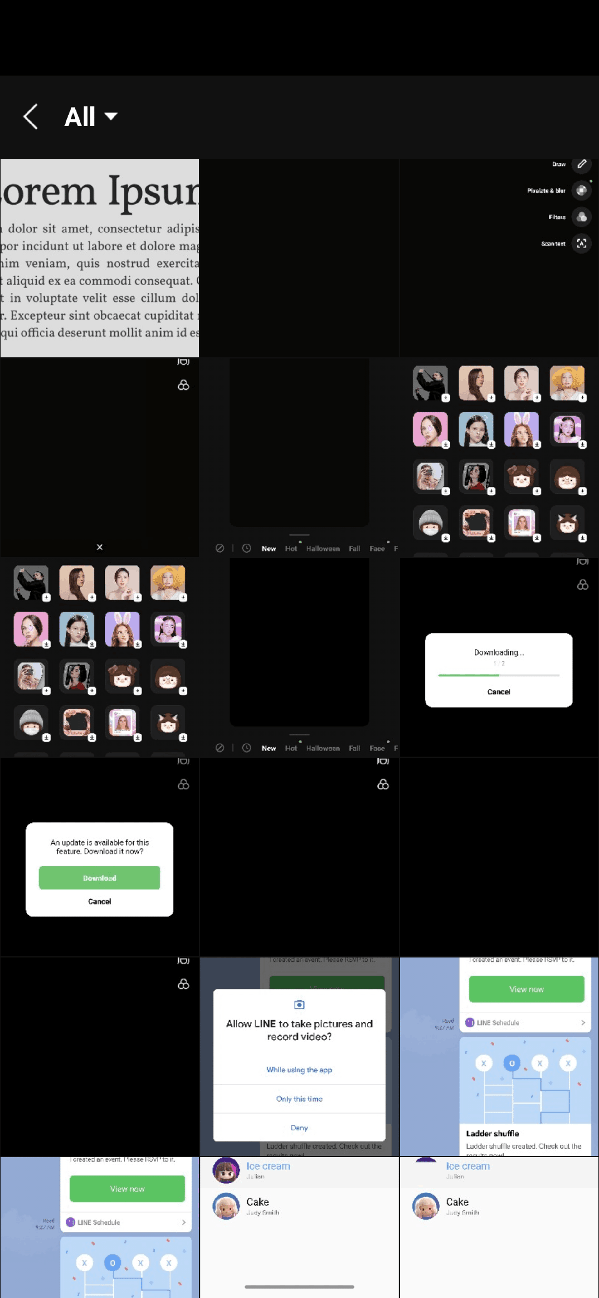 LINE Android Social Networking interface screenshot 23