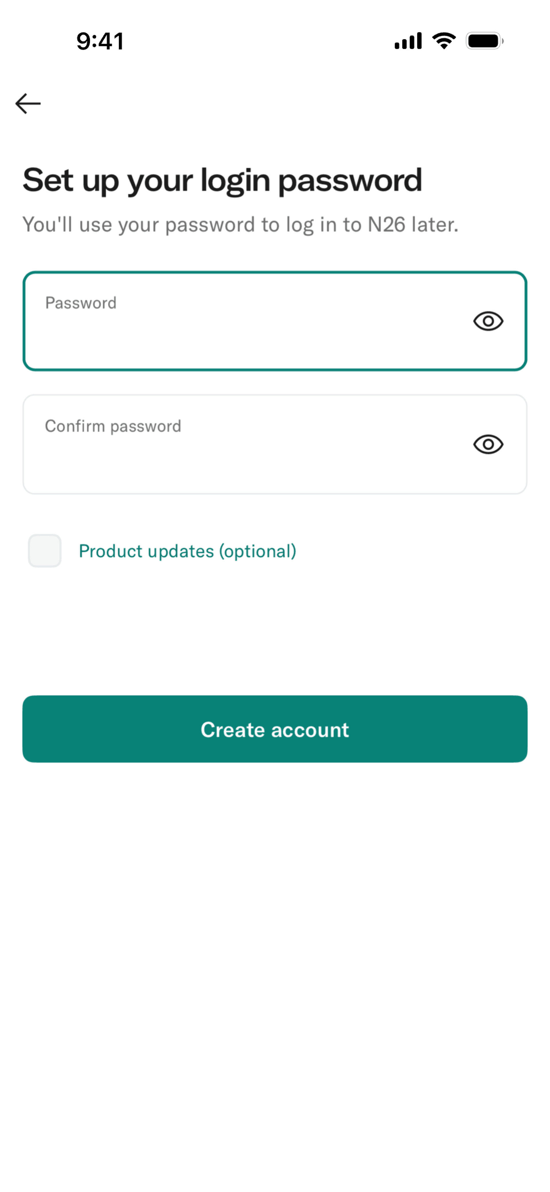 N26 iOS Finance interface screenshot 13
